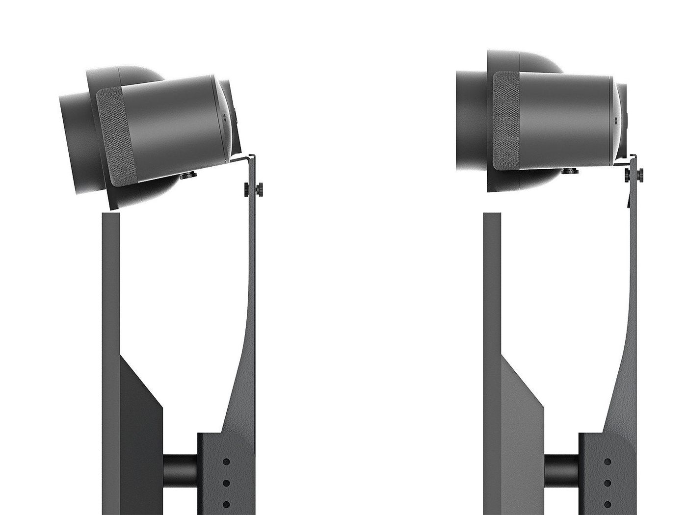 Level or downward-angle installation.