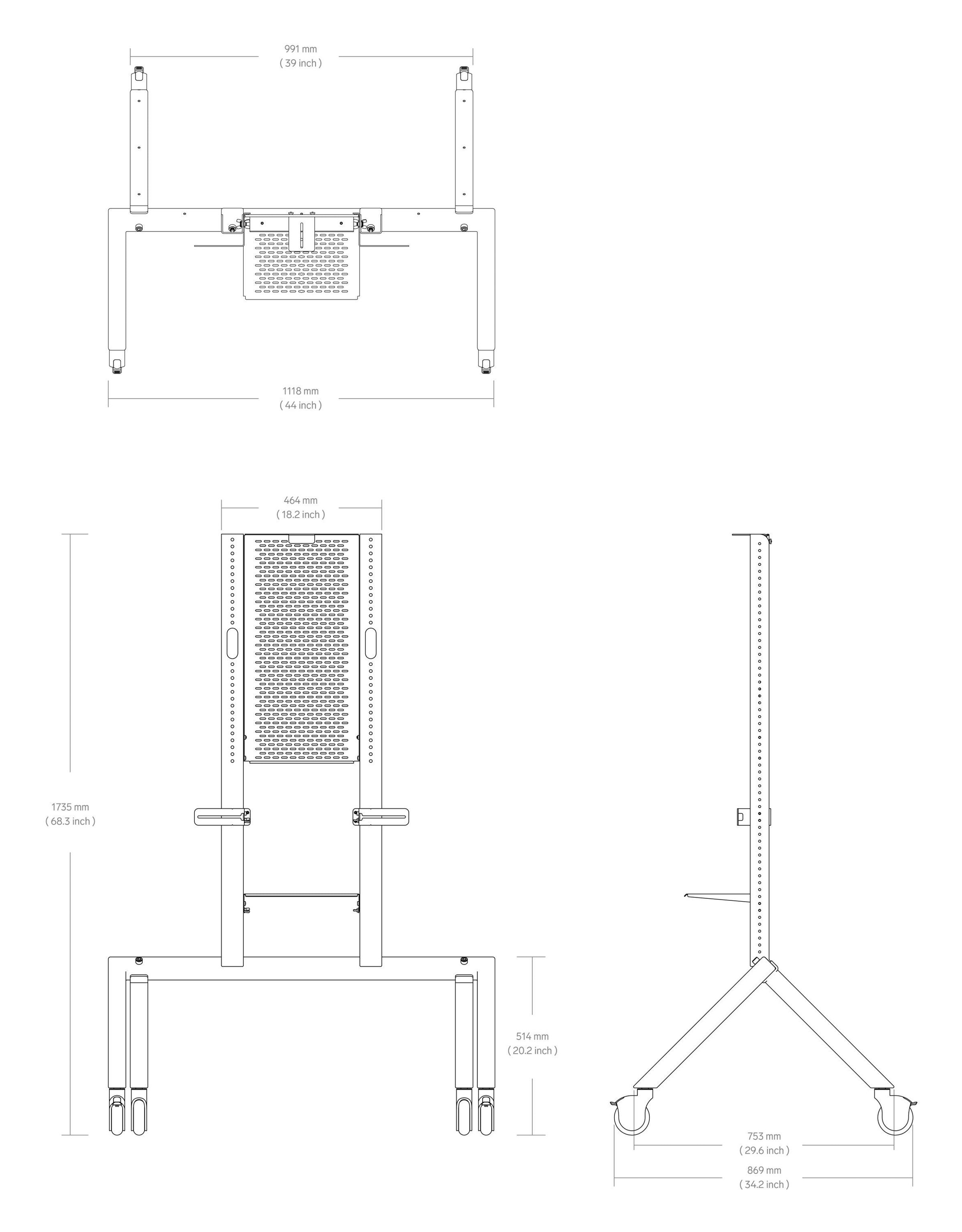 Product technical drawing