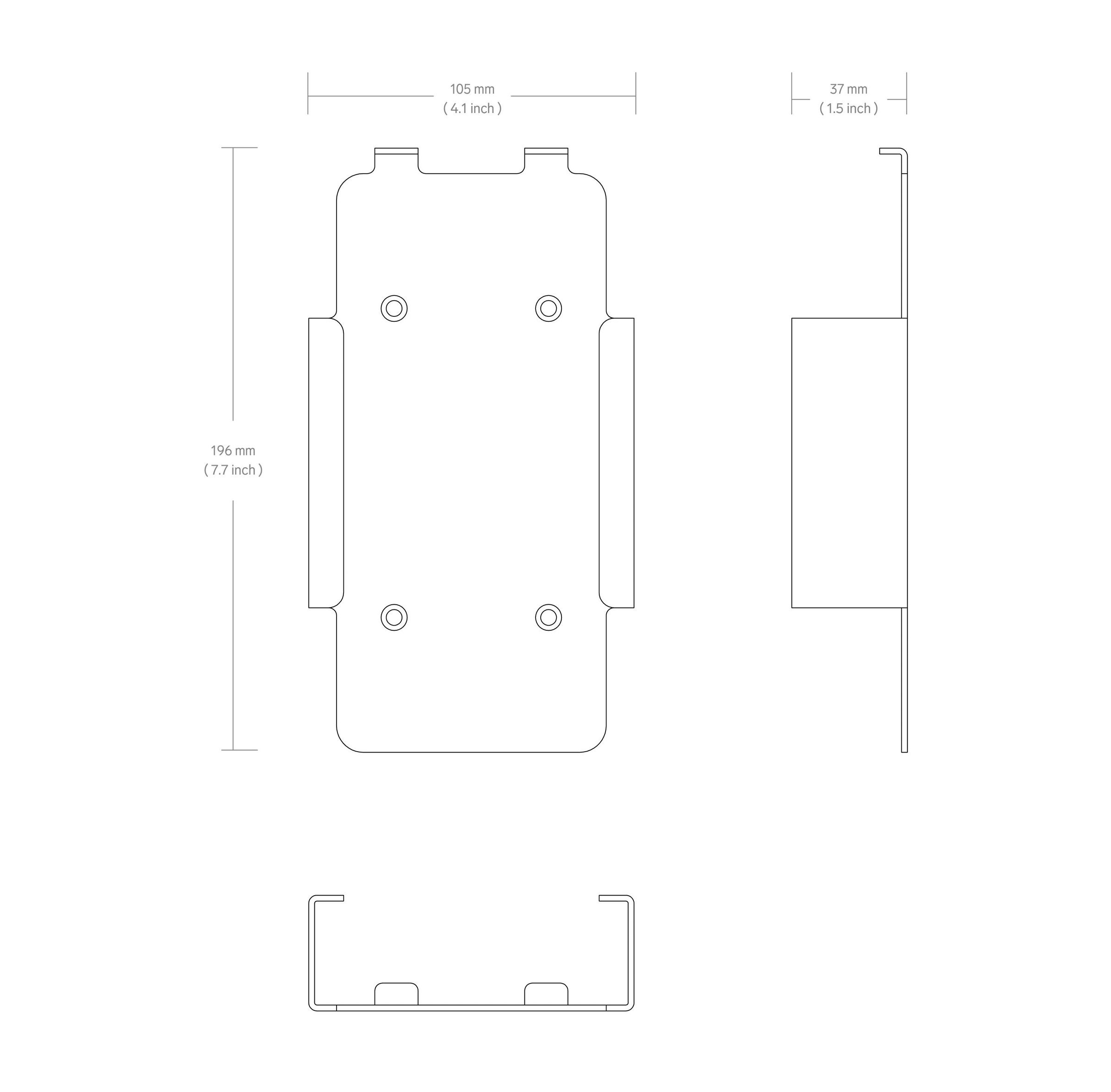 Product technical drawing