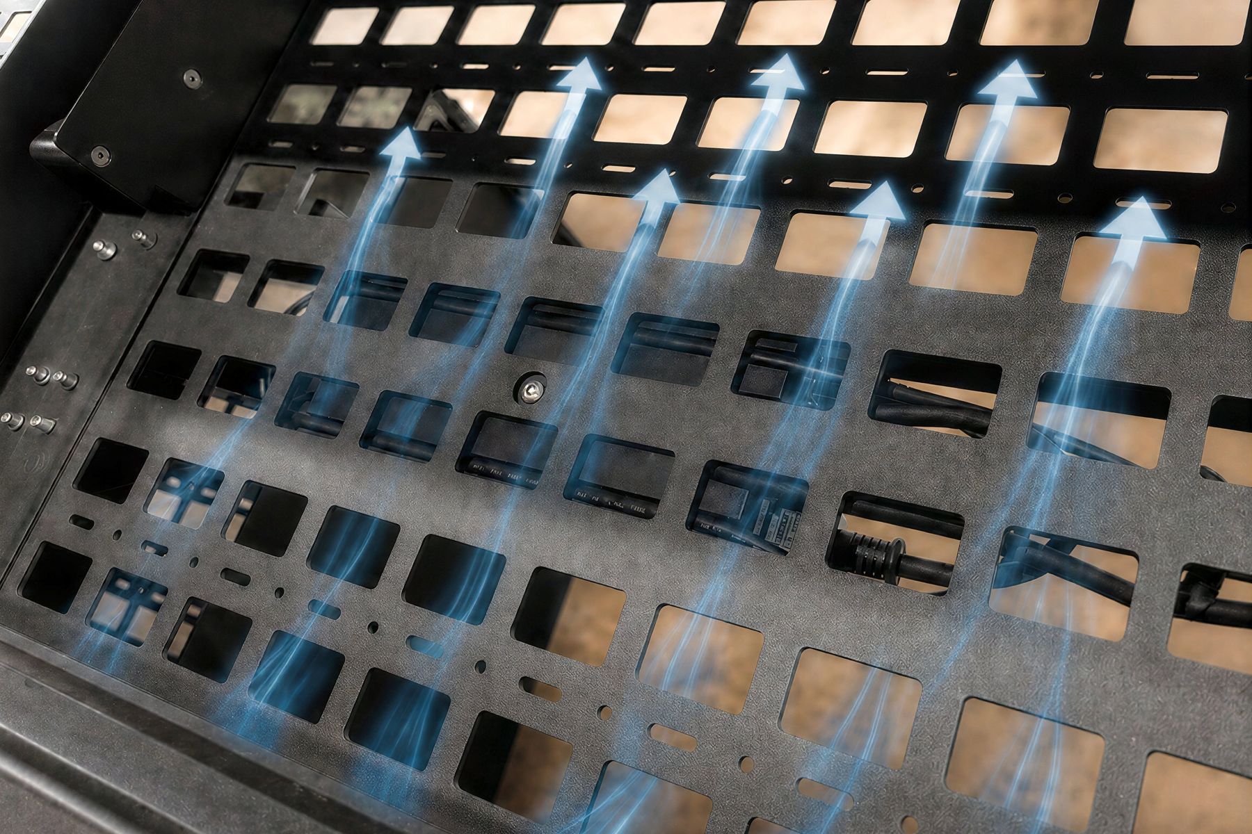 Placeholder detail image for passive airflow in Heckler Lectern.