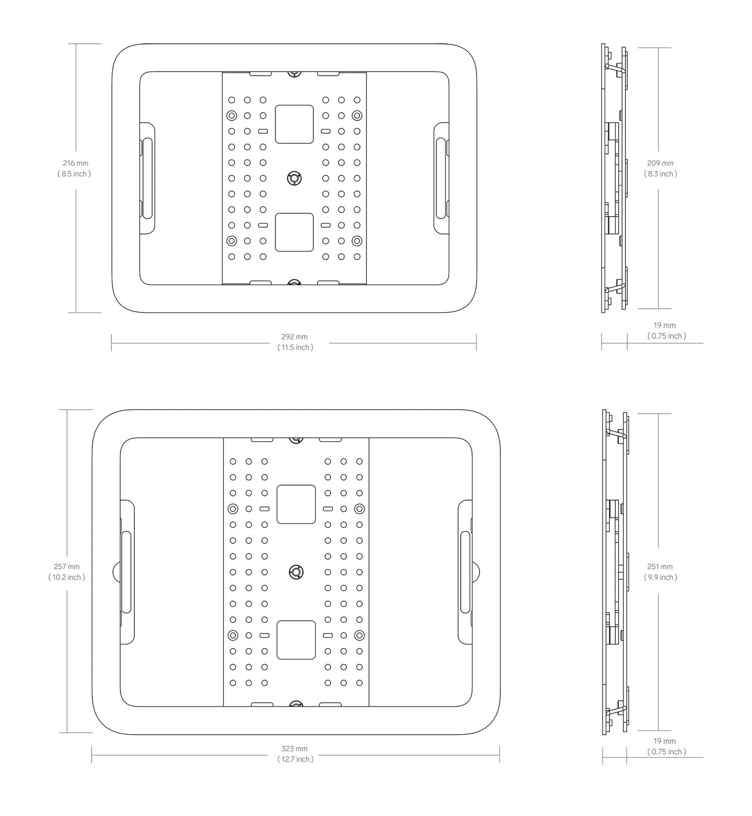 Product technical drawing