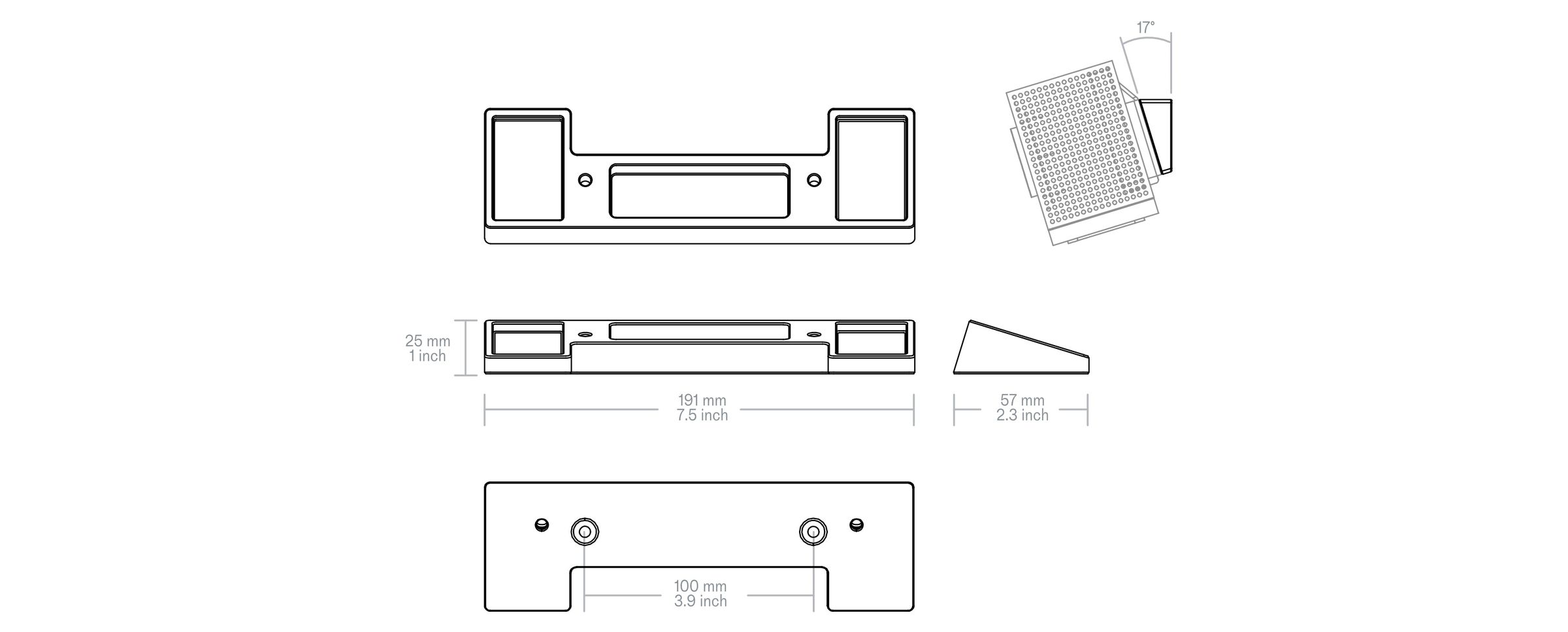 Product technical drawing