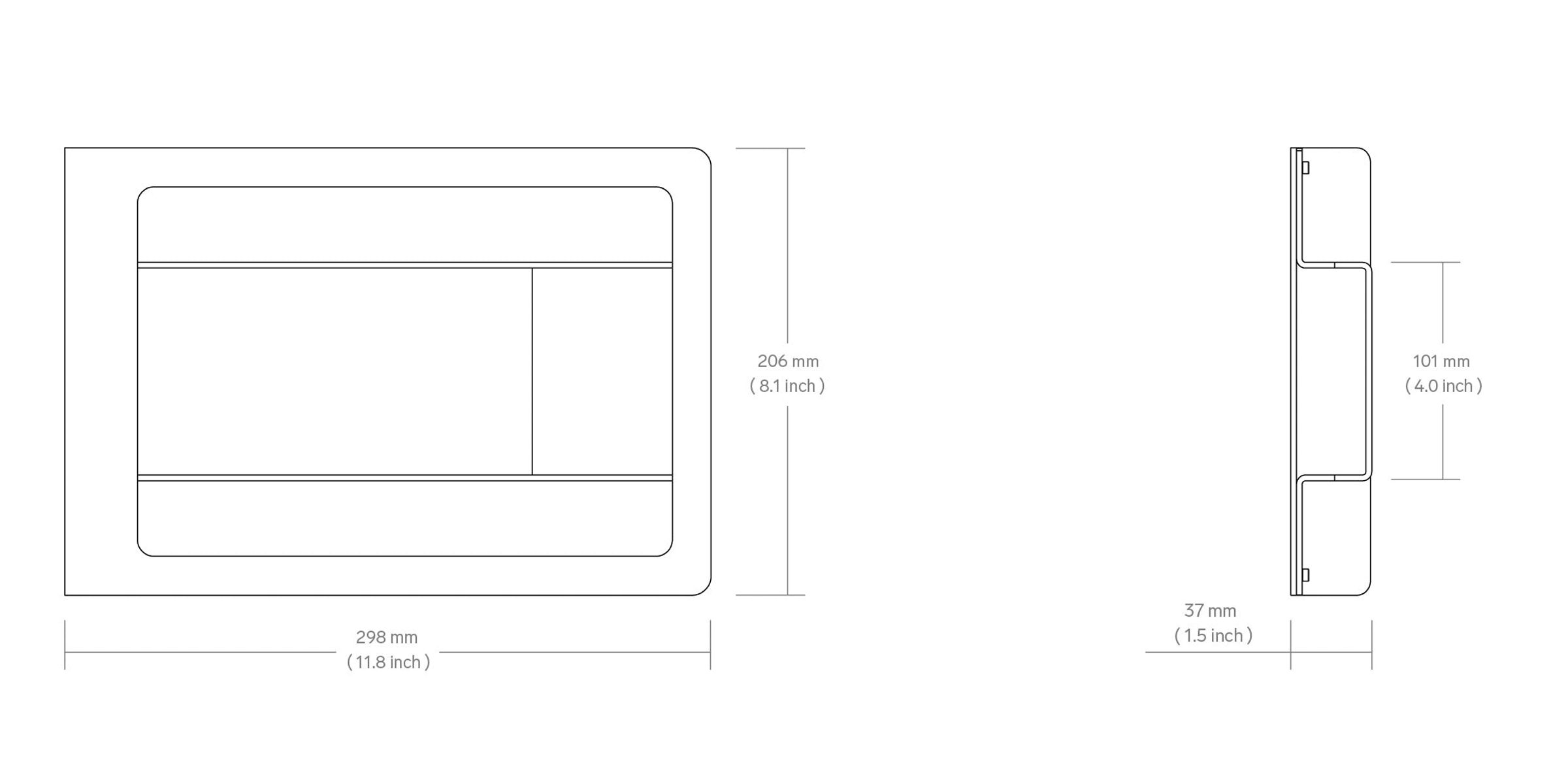Product technical drawing