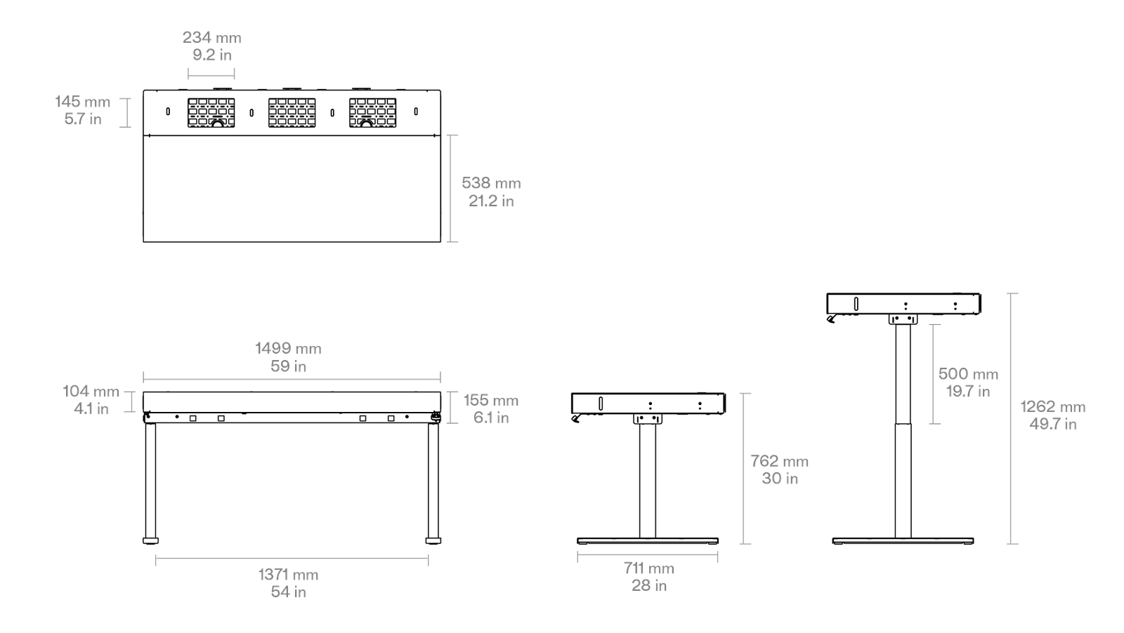 Product technical drawing
