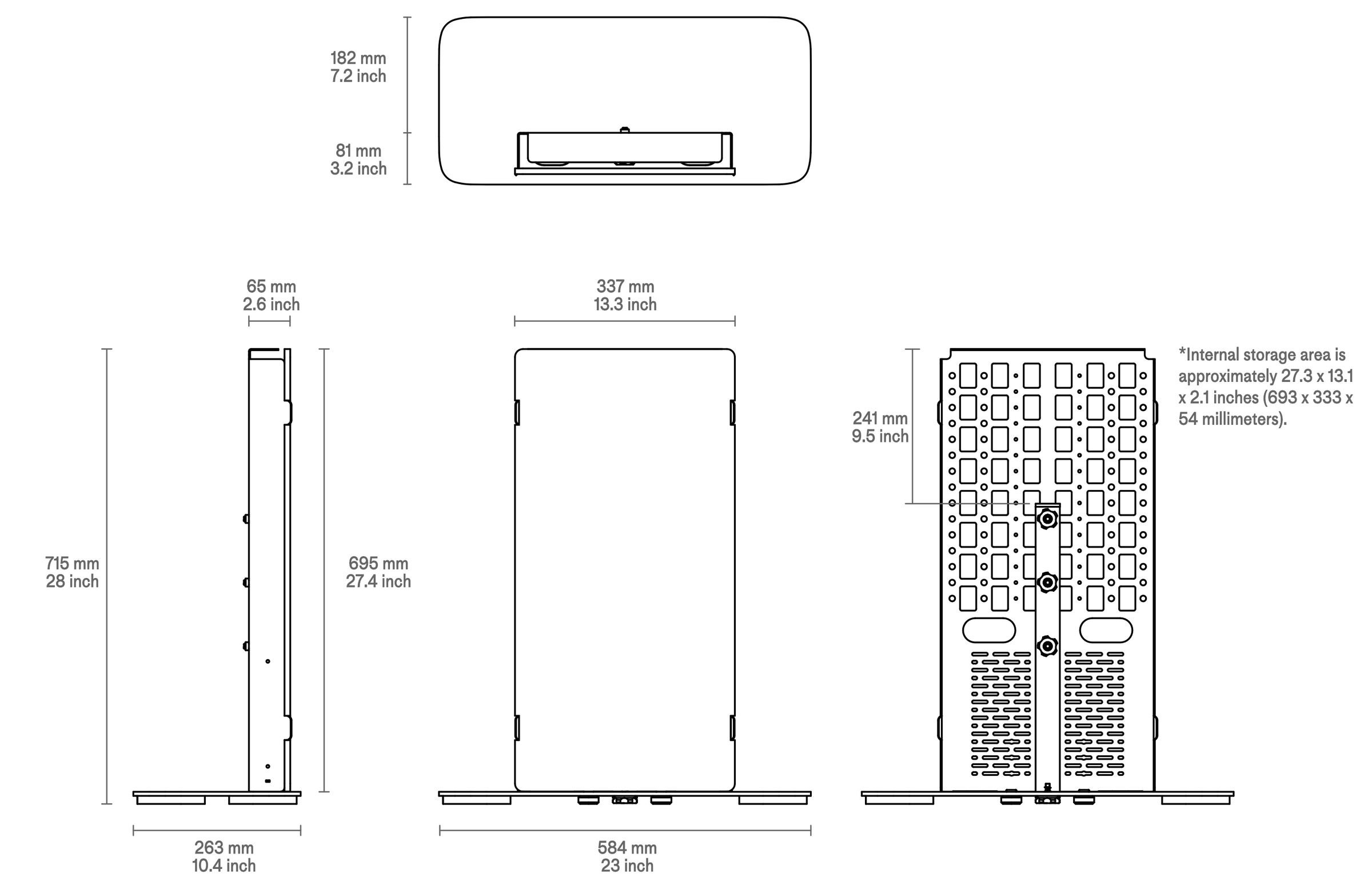Product technical drawing