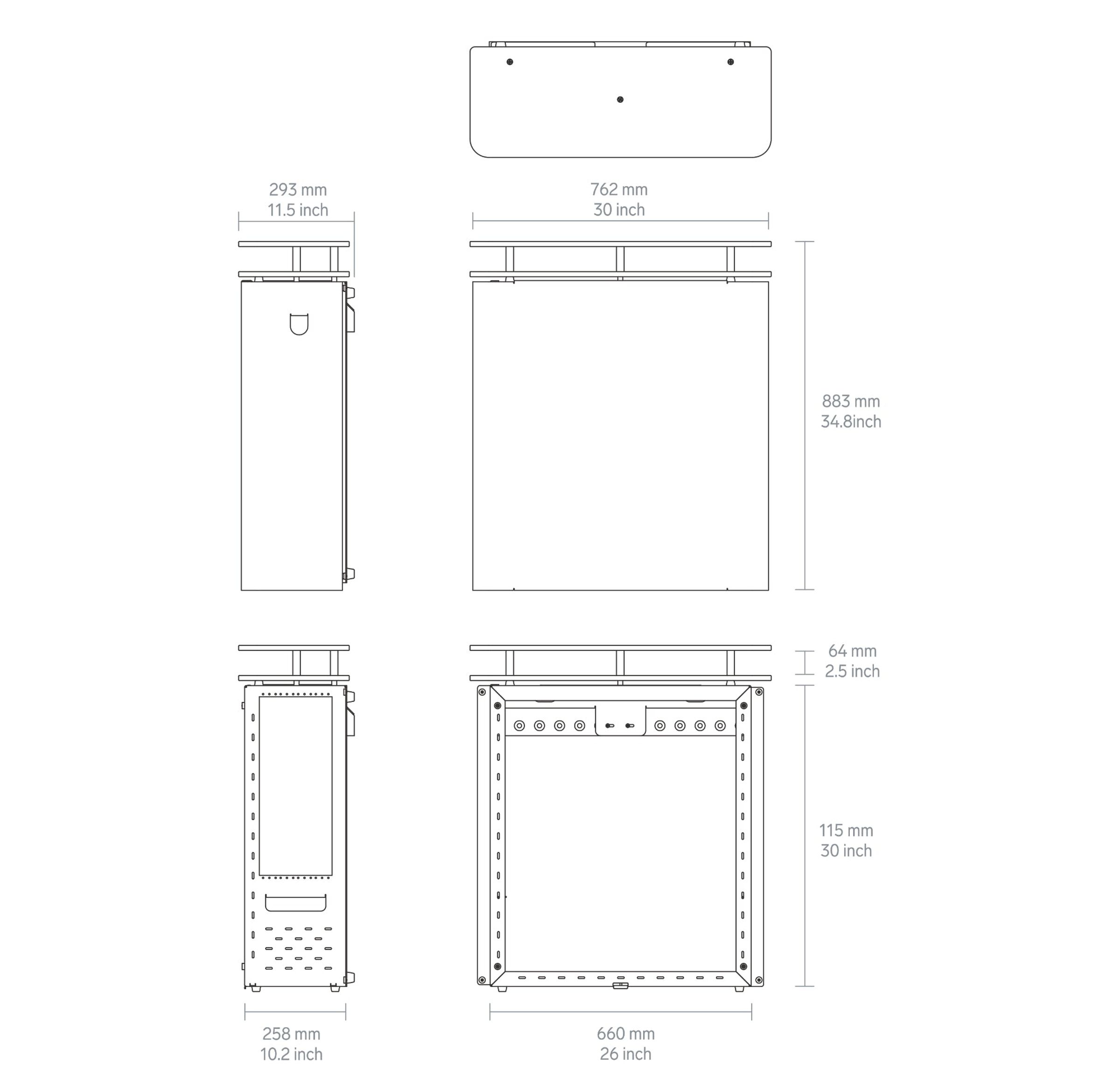 Product technical drawing