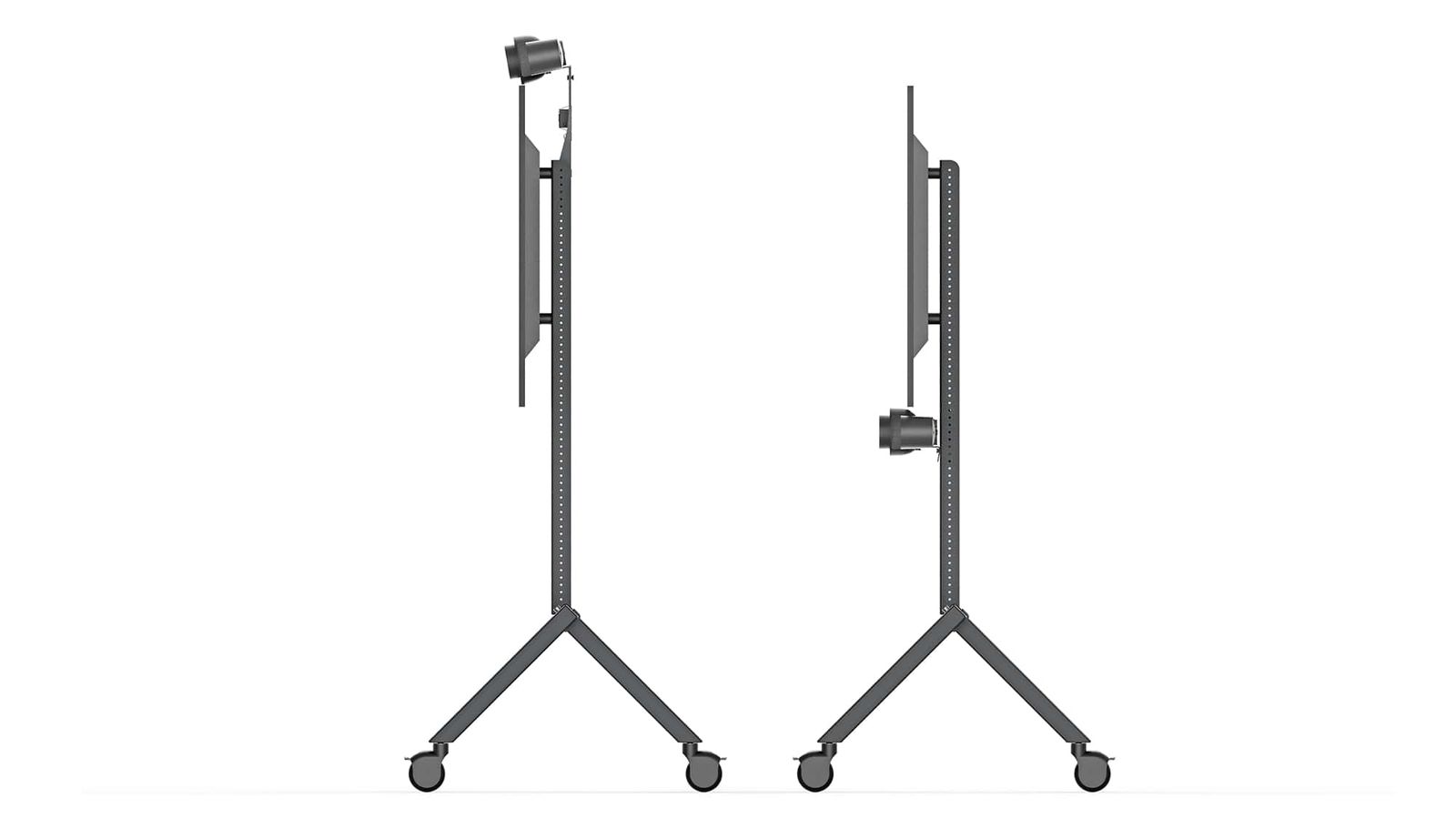 Optimize Rally Bar's camera for seated or standing eyeline.
