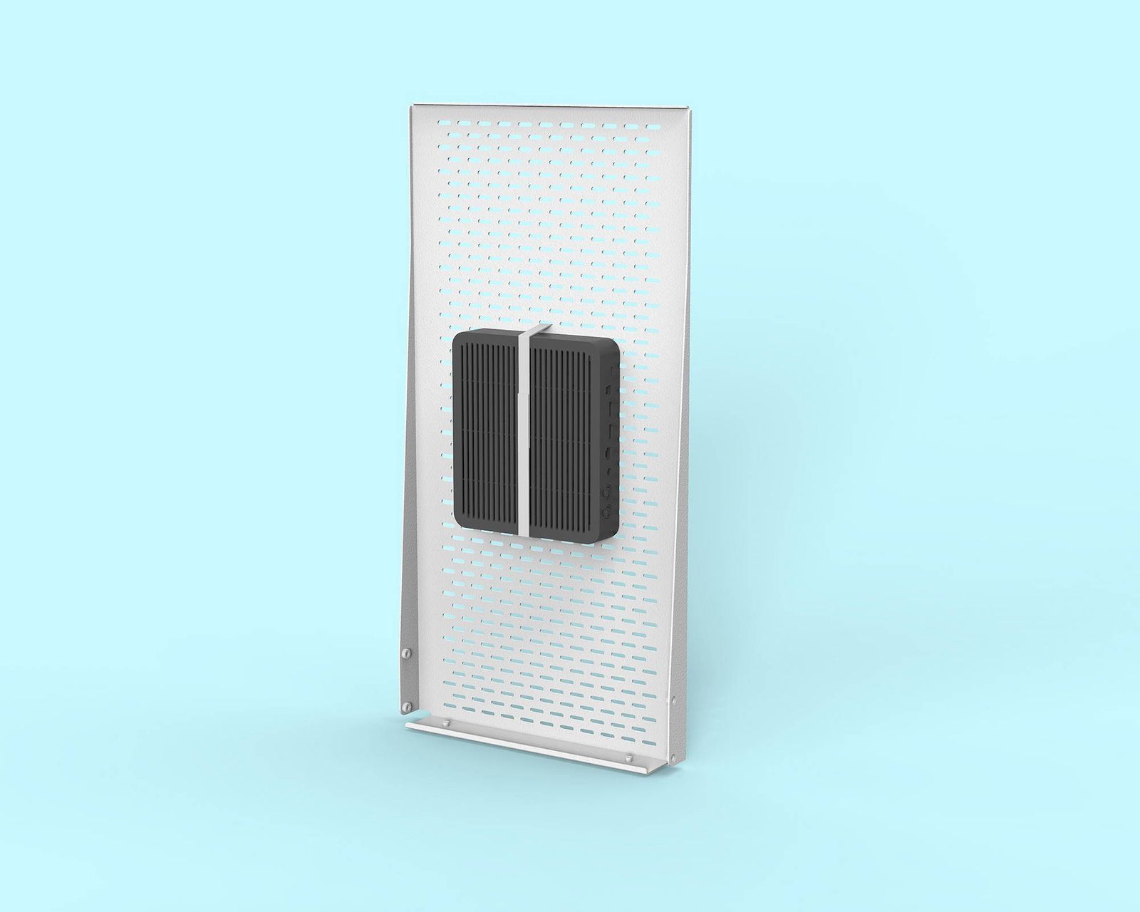 Secure any device with included hook-and-loop straps.