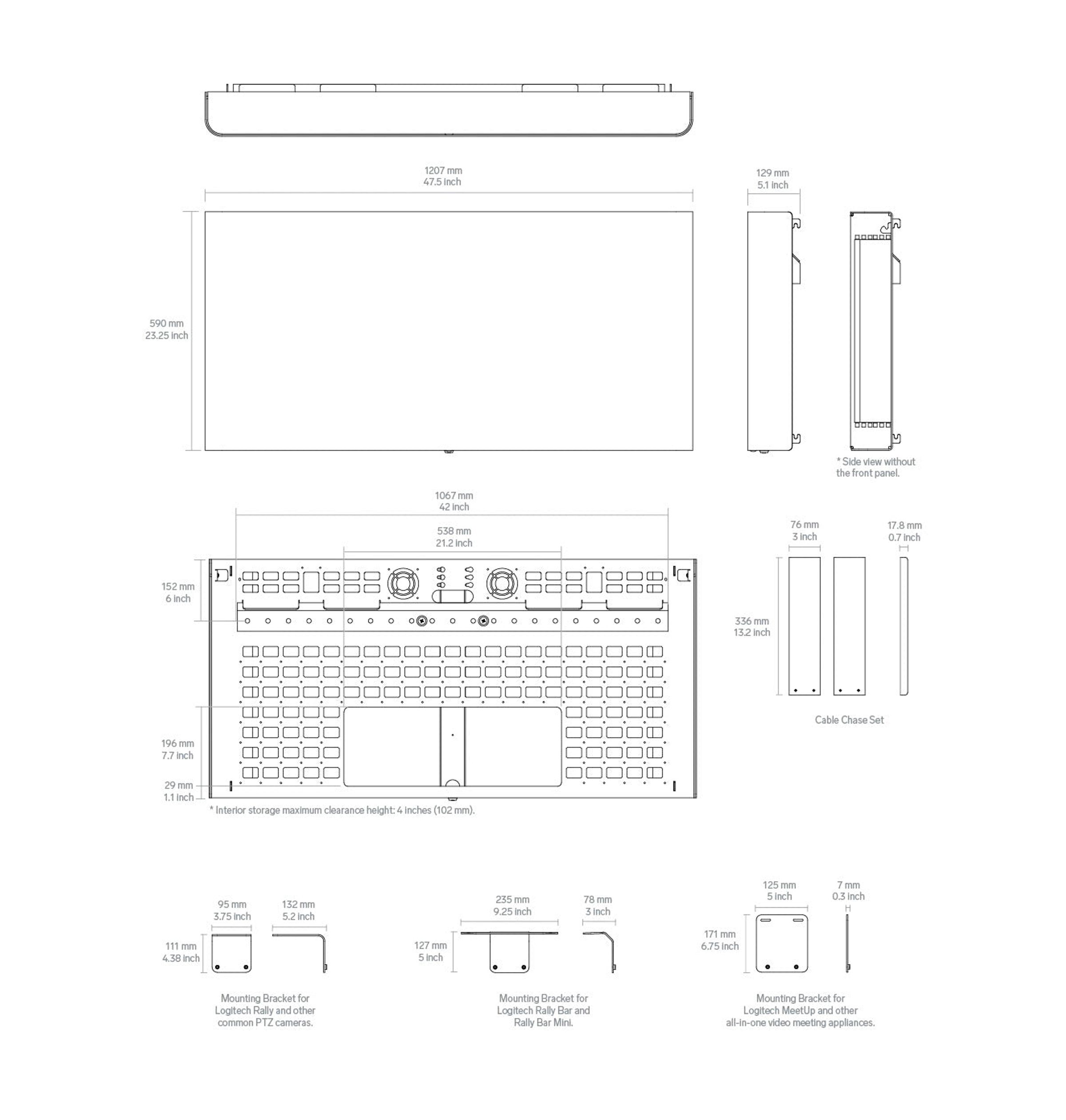 Product technical drawing