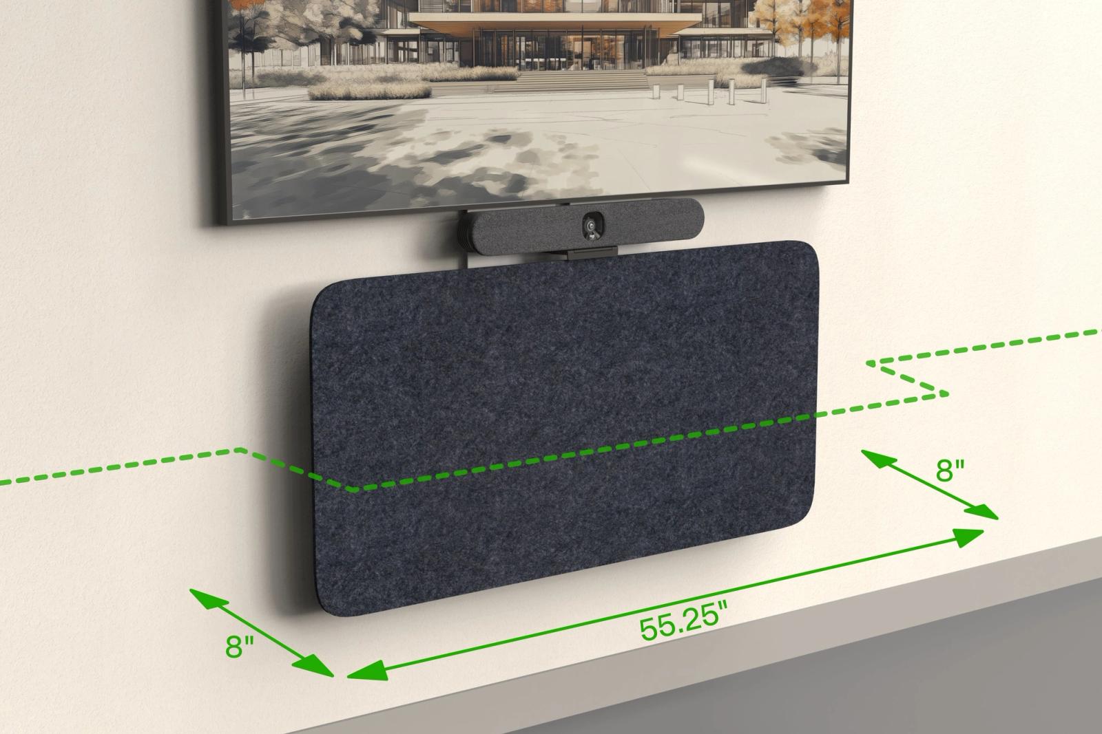 ADA and ACA compliant at up to 8 inches from the wall.