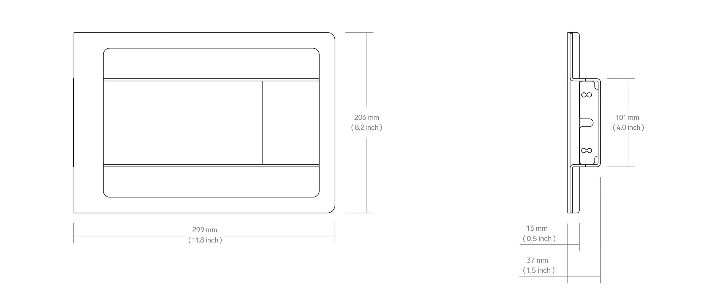 Product technical drawing