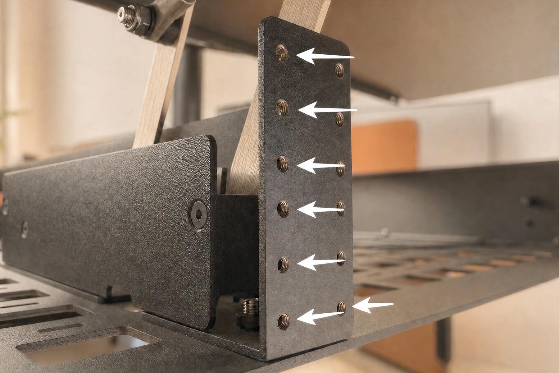 Placeholder detail image for internal rack storage in Heckler Lectern.