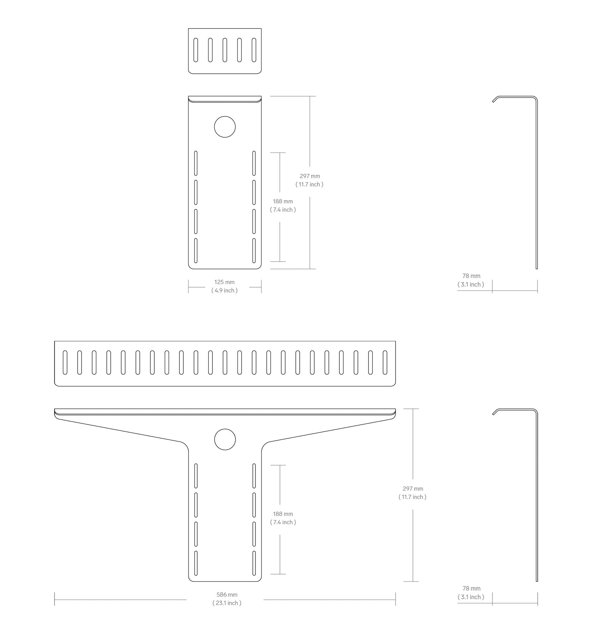 Product technical drawing