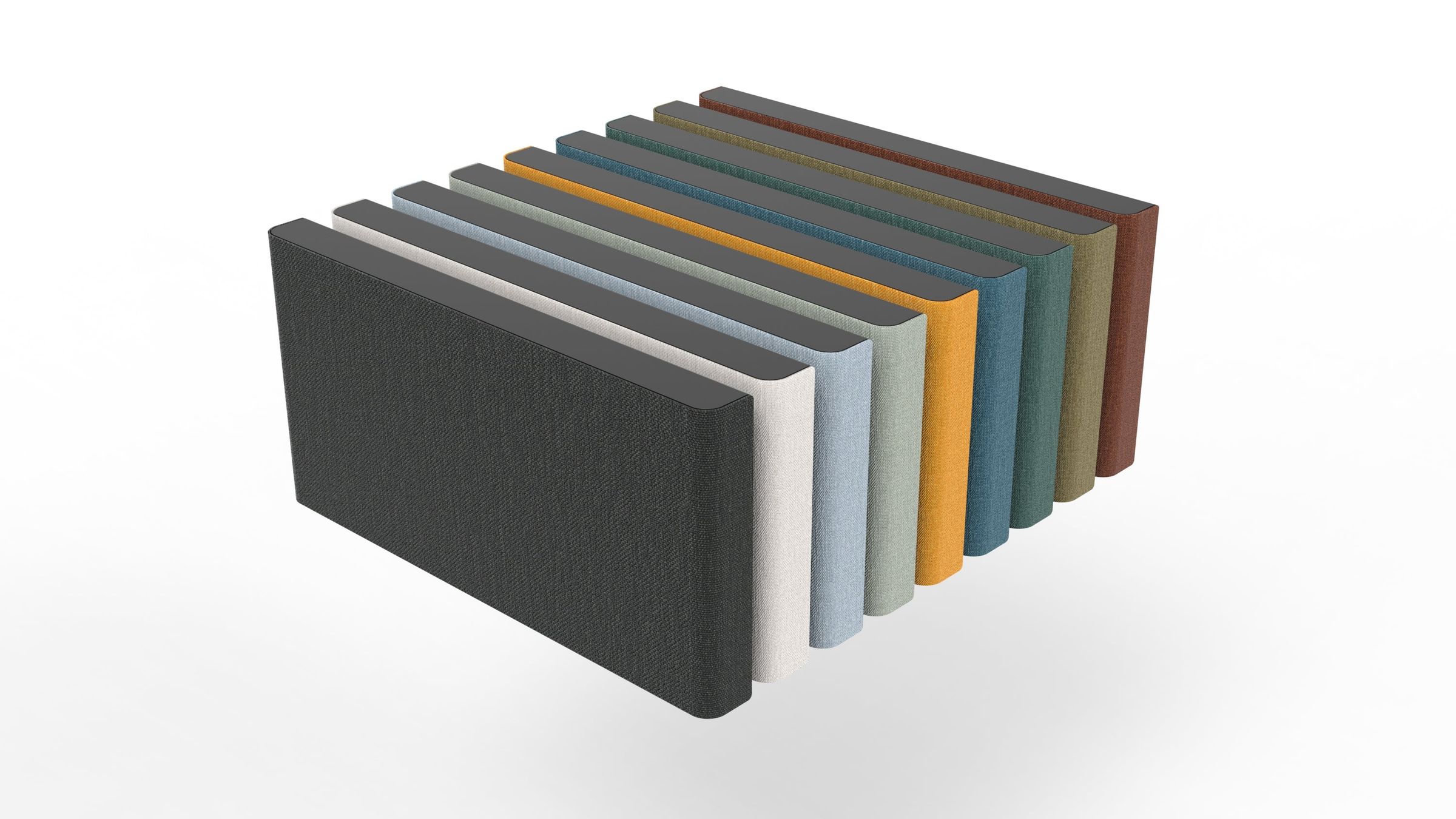 Available in nine colors.