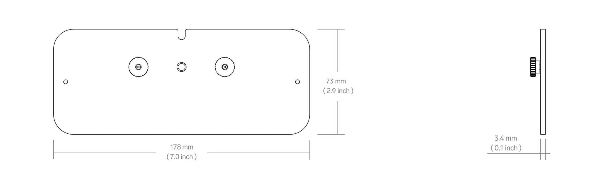 Product technical drawing