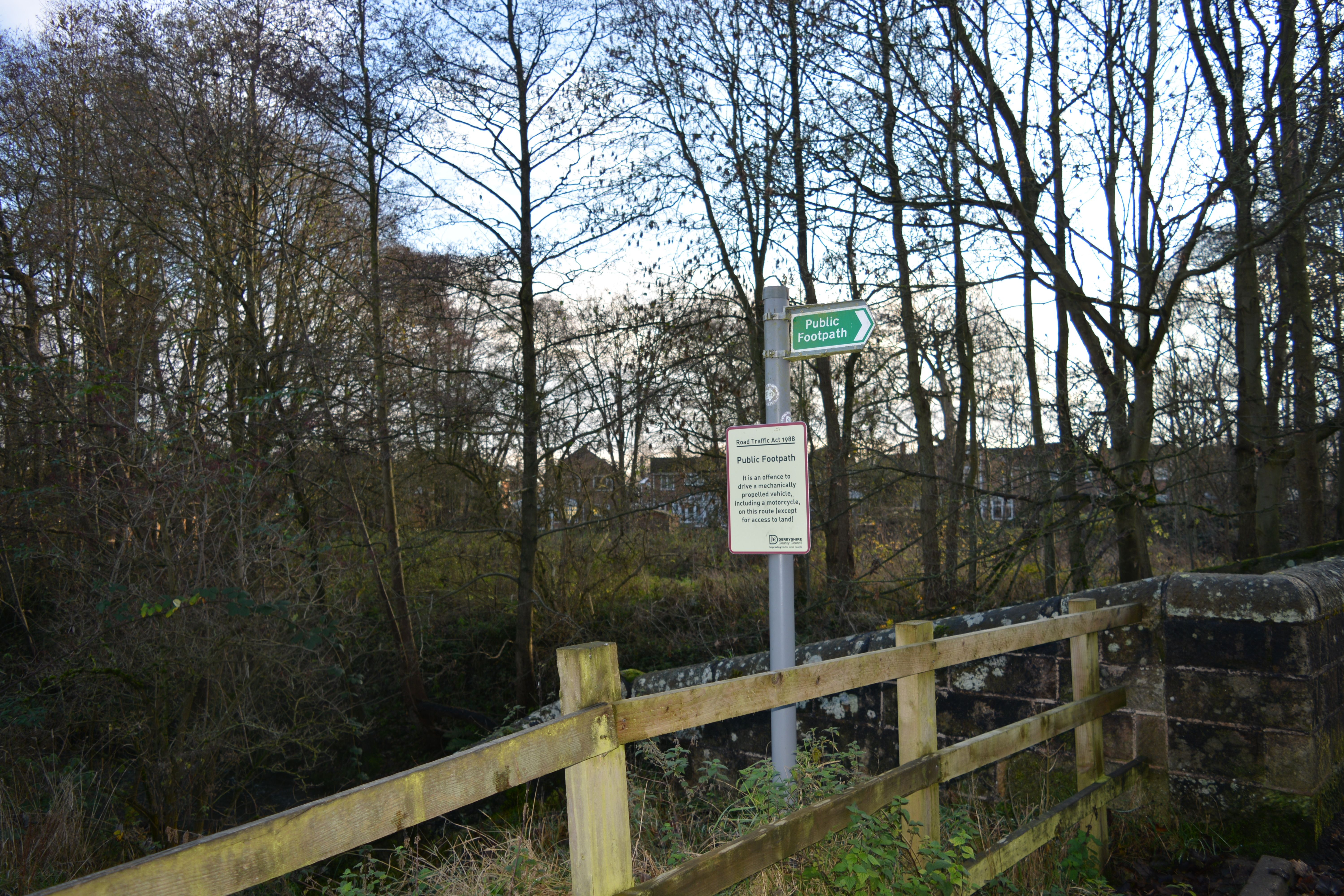 Path continues alongside river to Duffield Meadows