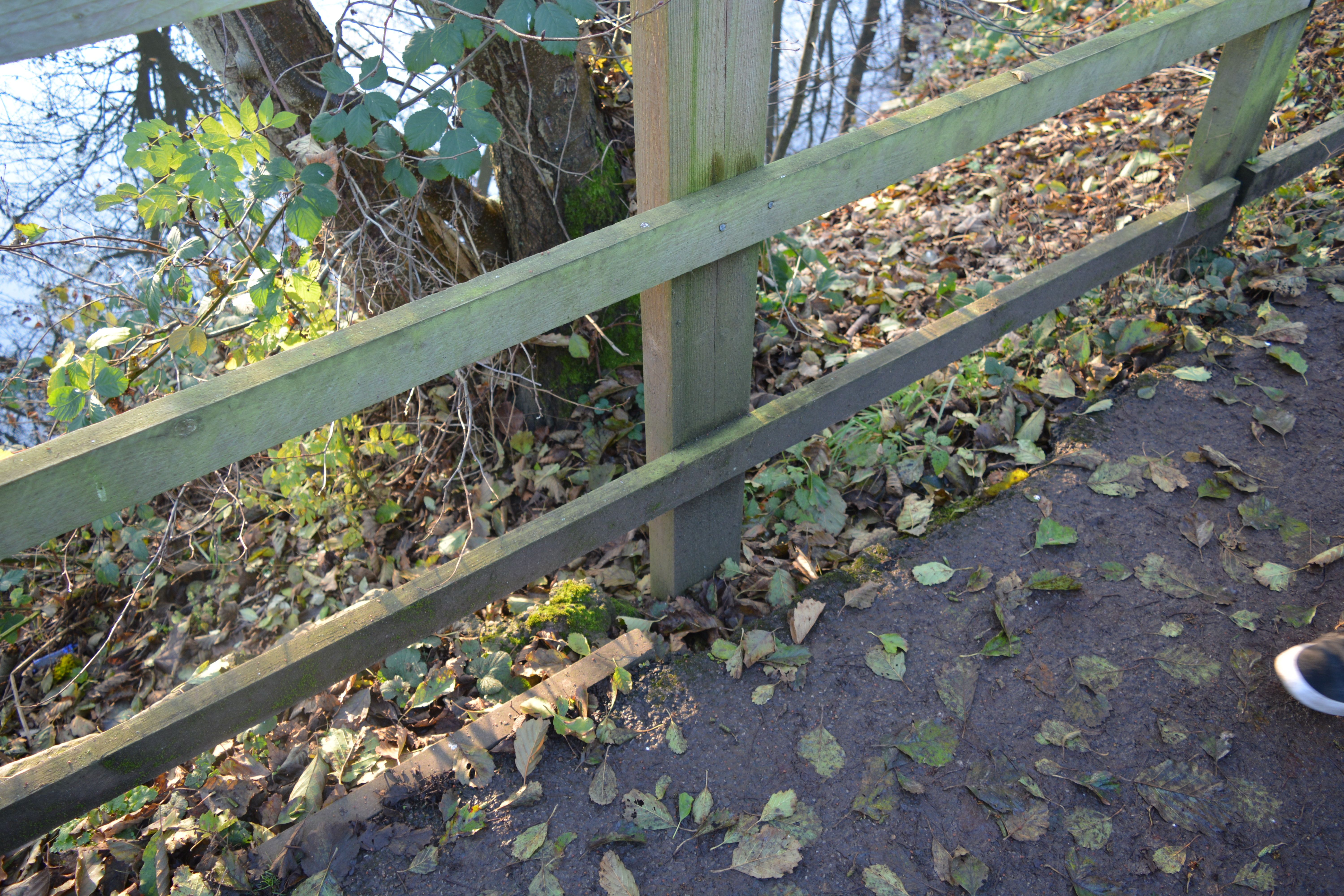 Good fence barrier; not to ground level