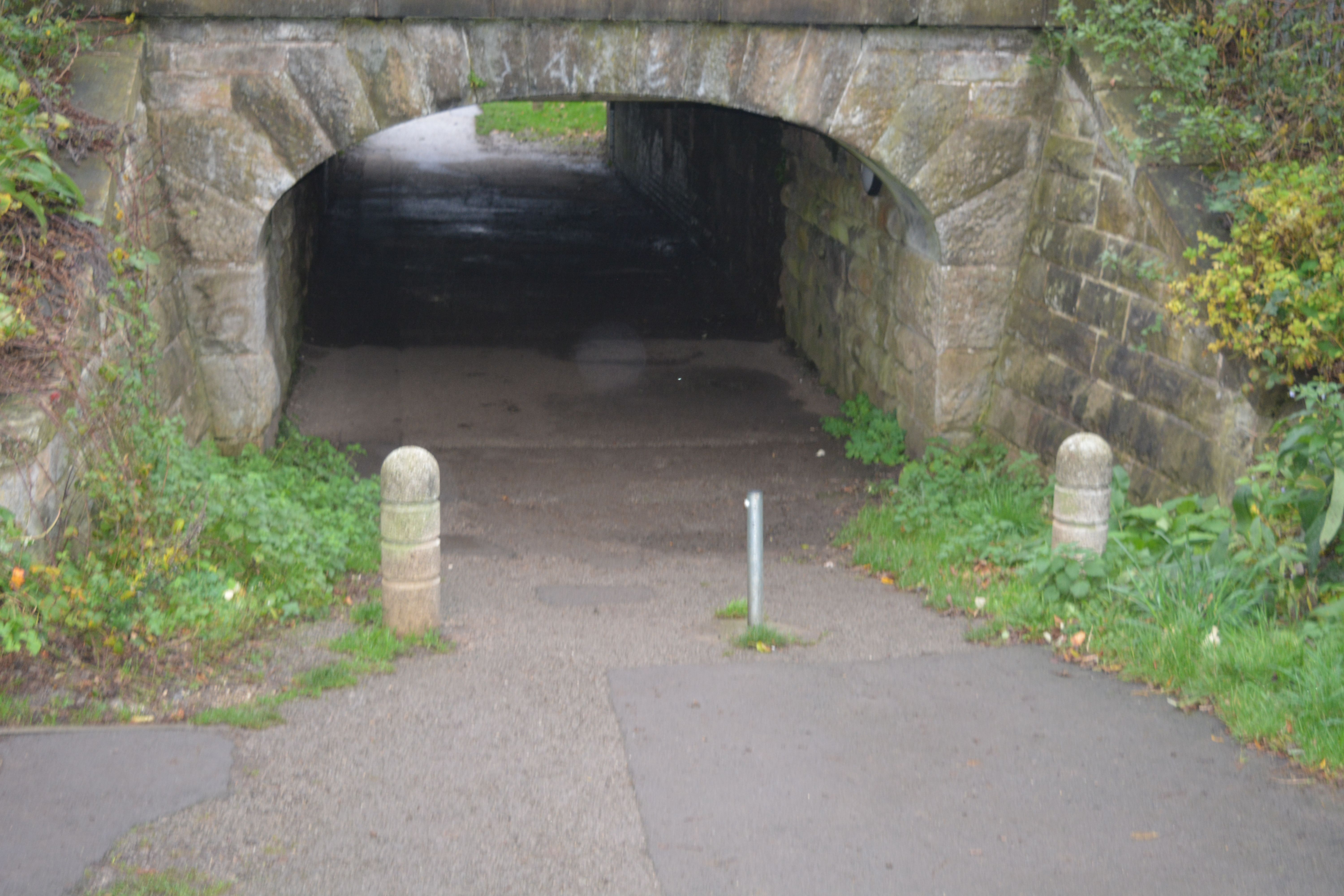 Access to Eyes Meadow through lit tunnel