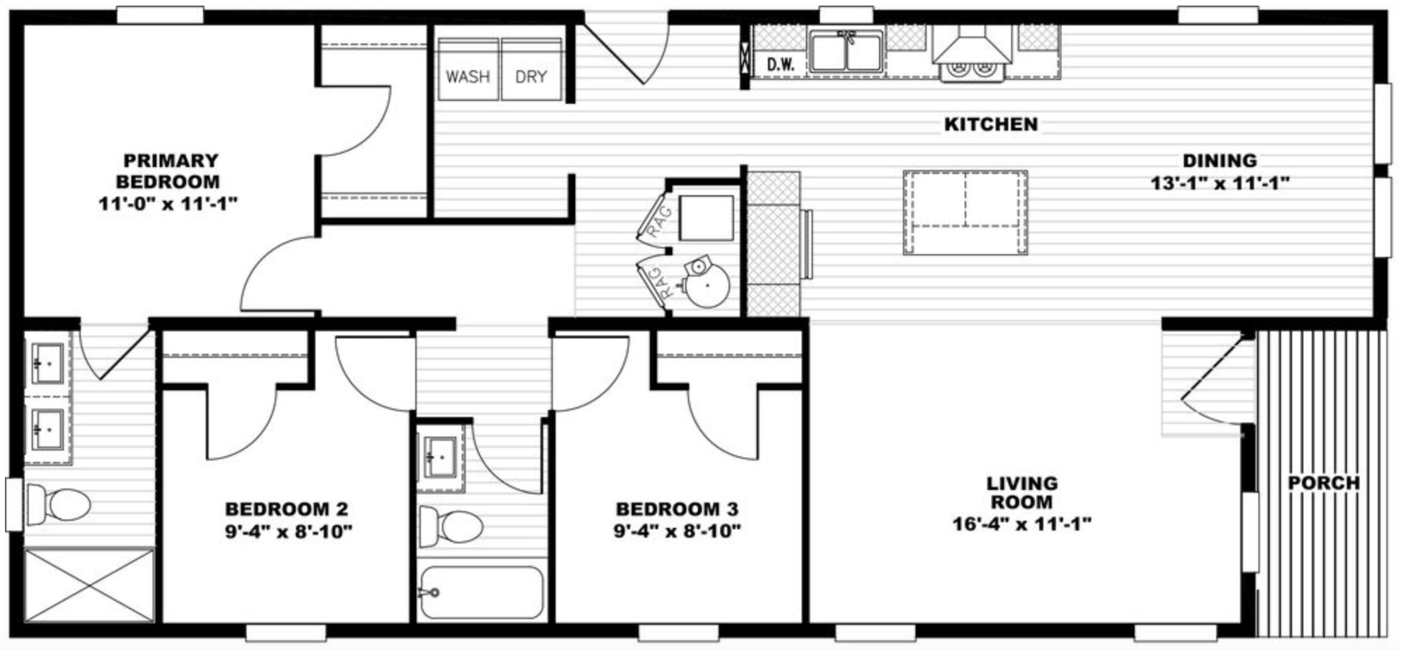 Whole Lotta Love 24563AH original floor plan