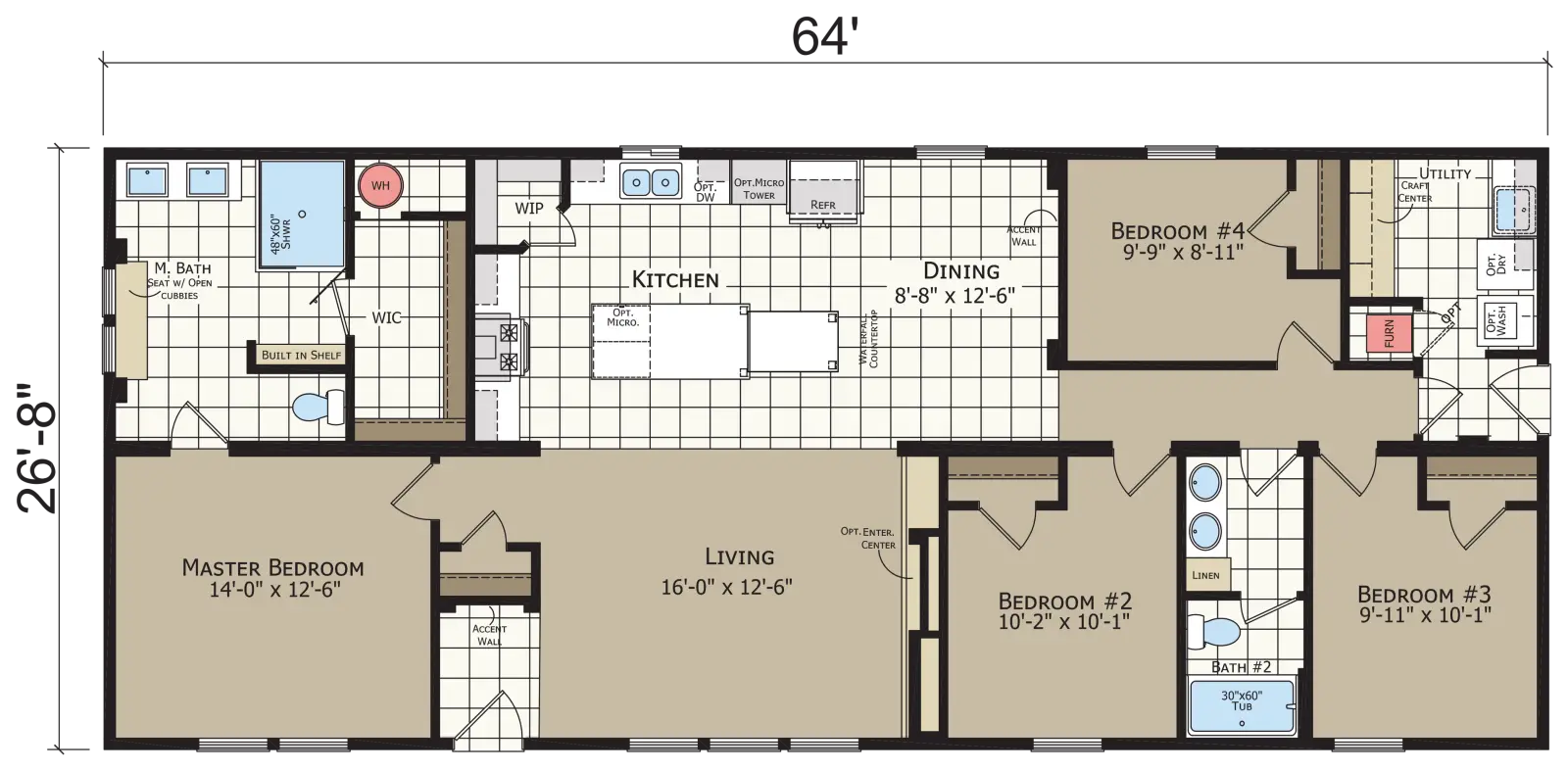 Catena CT4644B default floor plan diagram