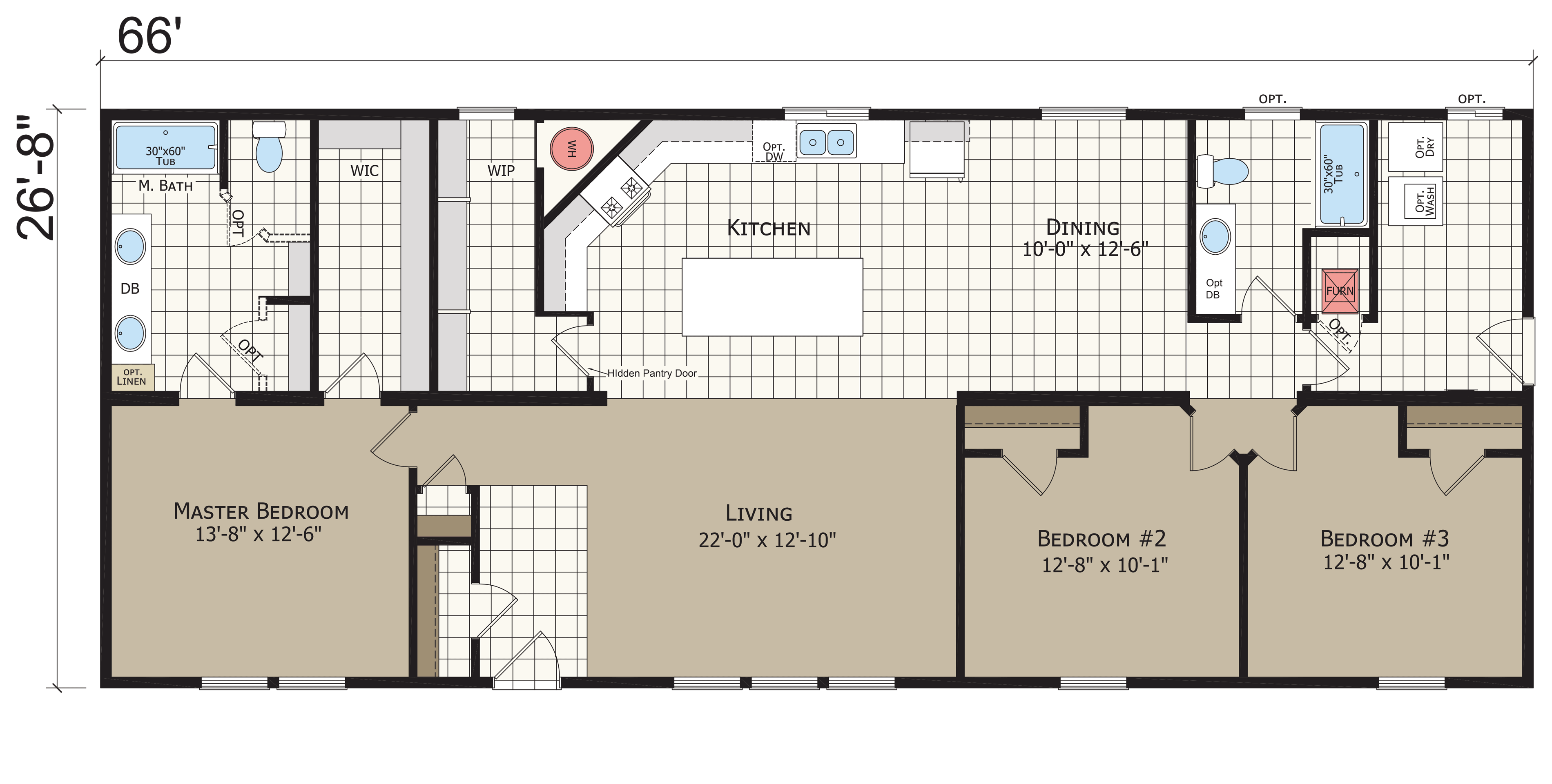 Hidden Valley HV4663M original floor plan
