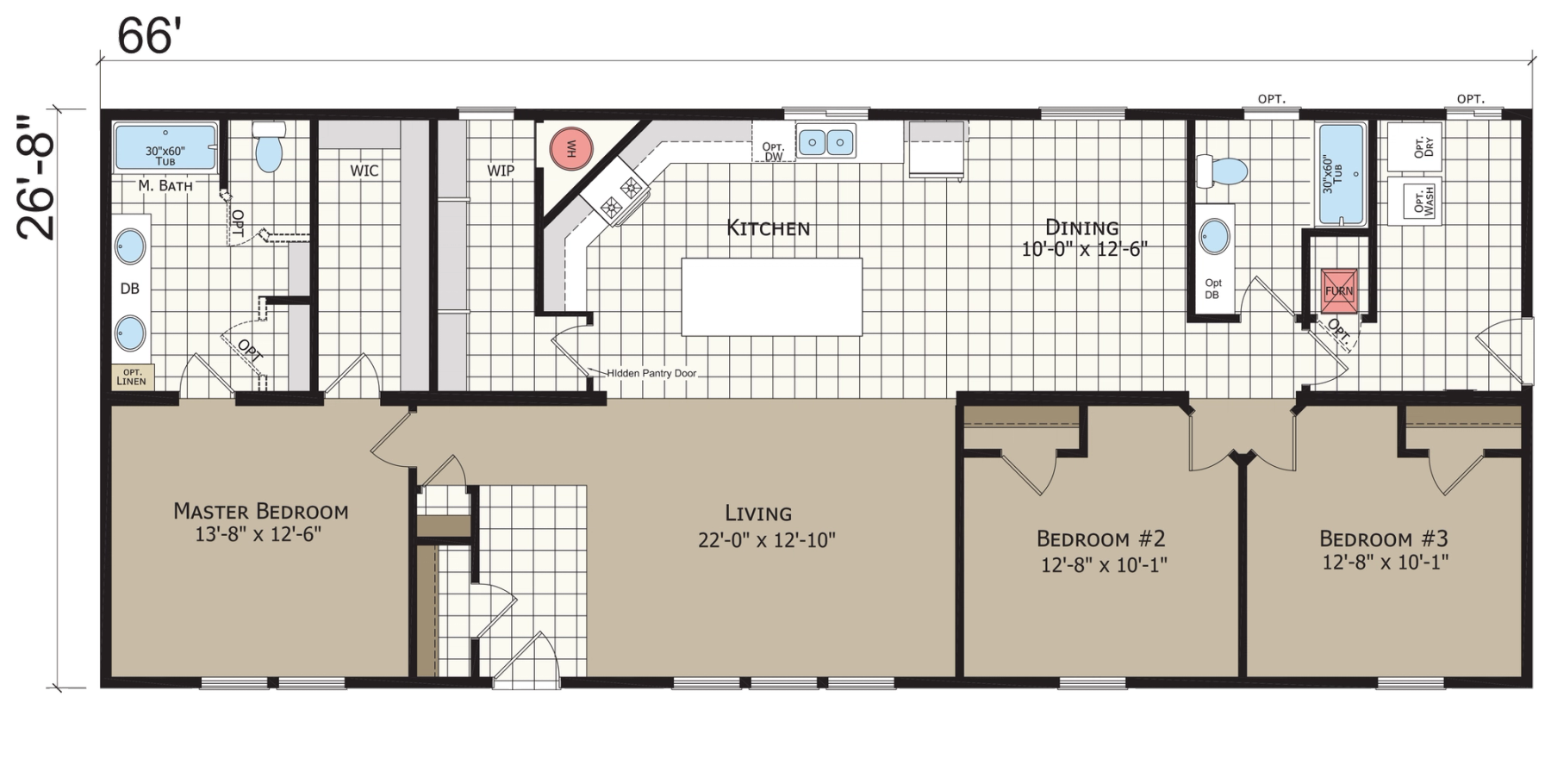Hidden Valley HV4663M standard floor plan