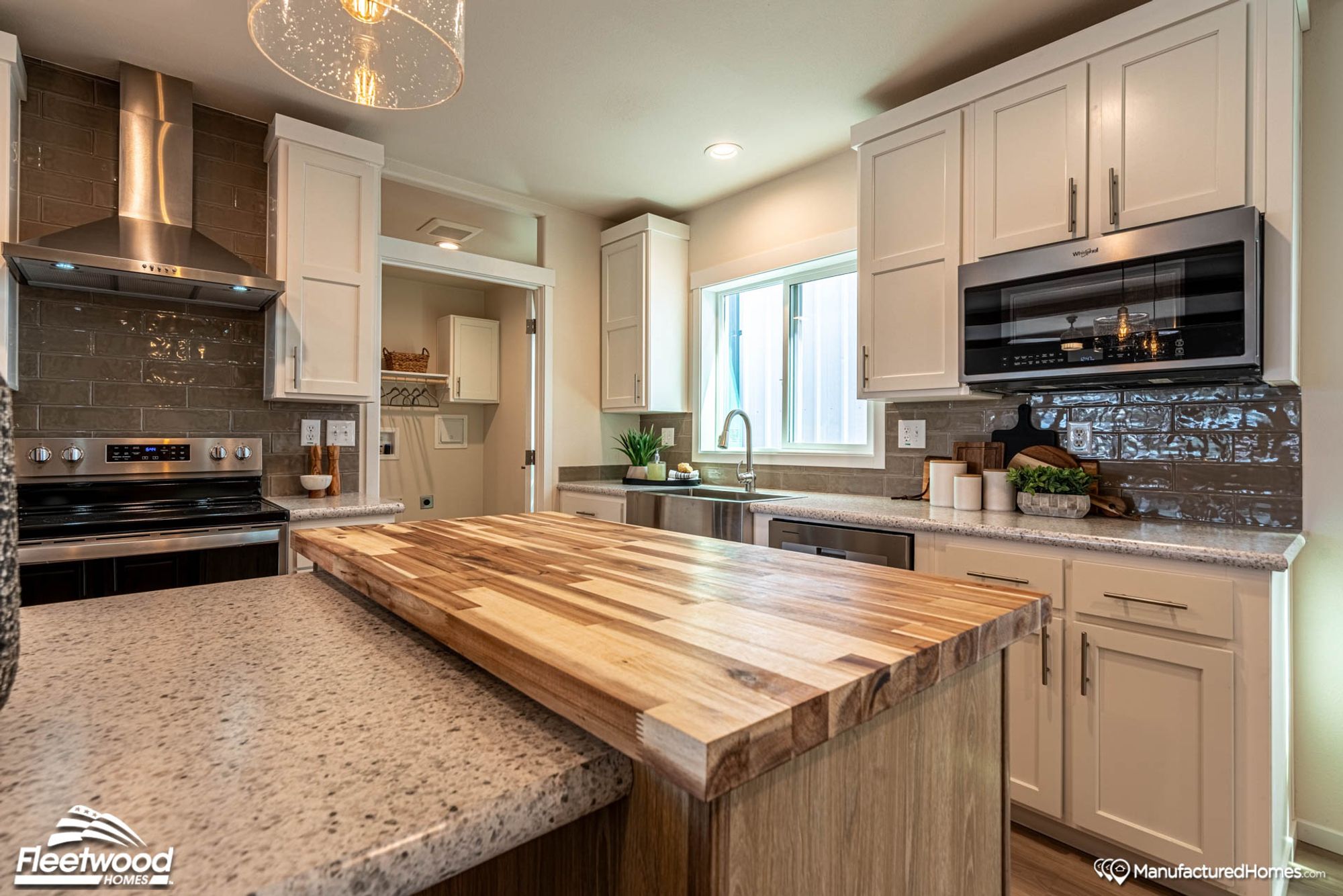 Close up of a kitchen area