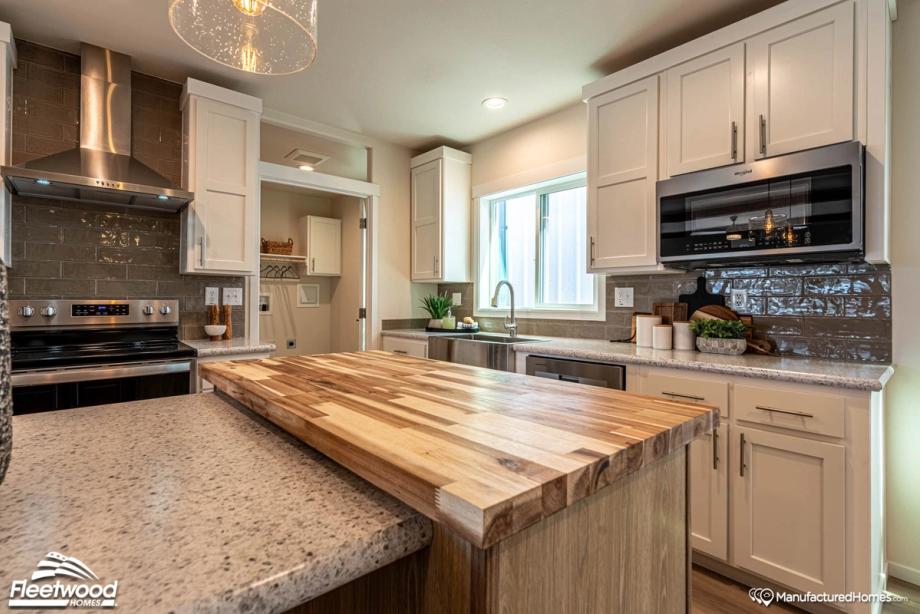 Close up of a kitchen area
