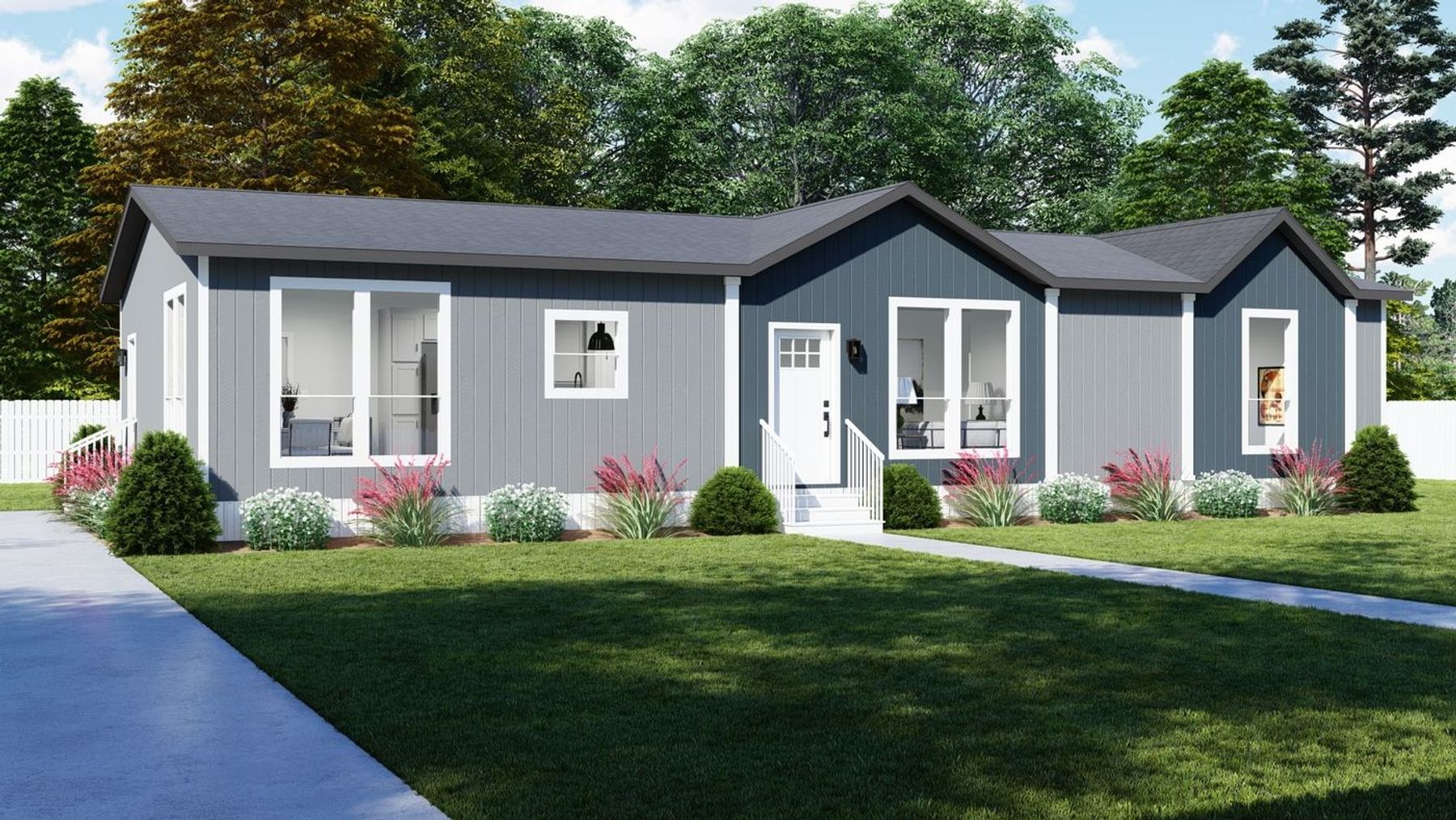 Long single-story house option