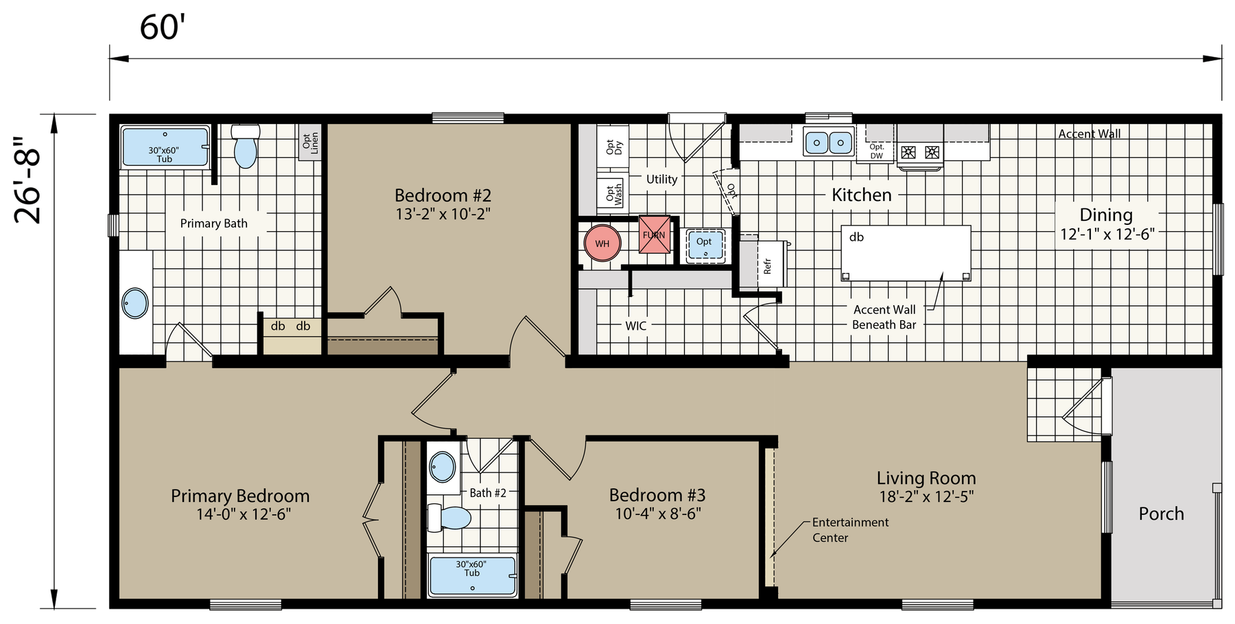 DreamWorks DW4603D default floor plan diagram