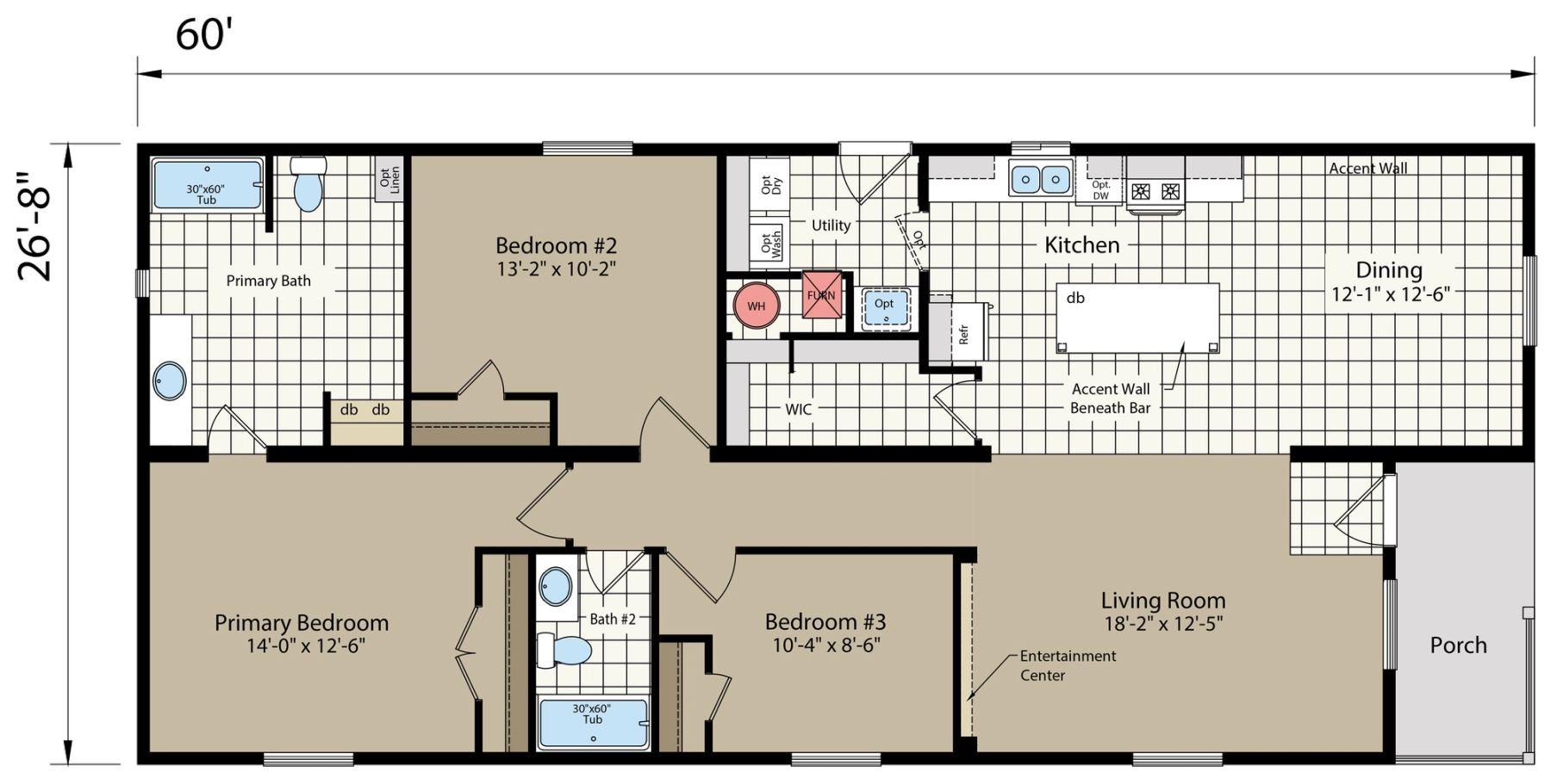 DreamWorks DW4603D default floor plan diagram