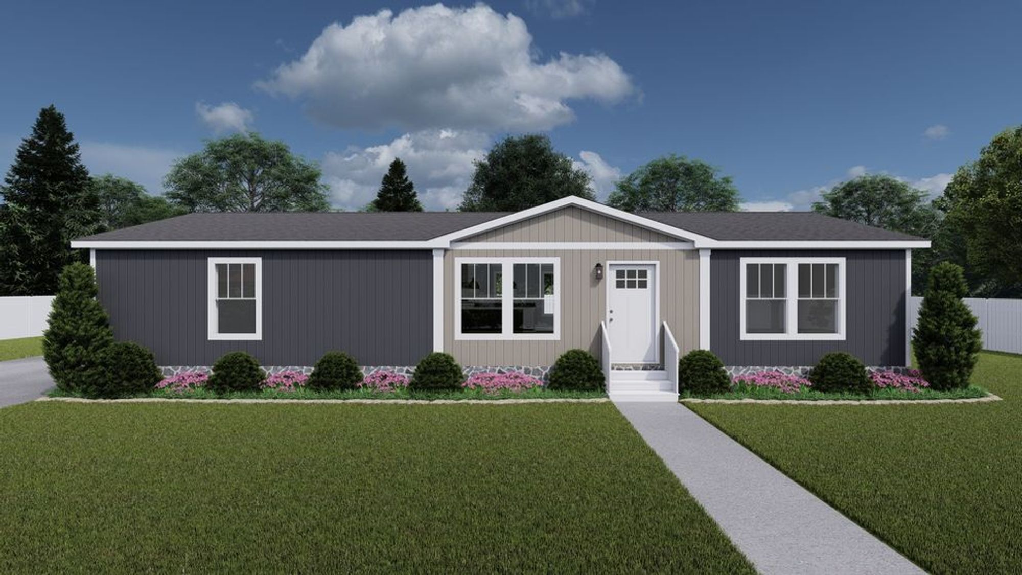 Long single-story house option