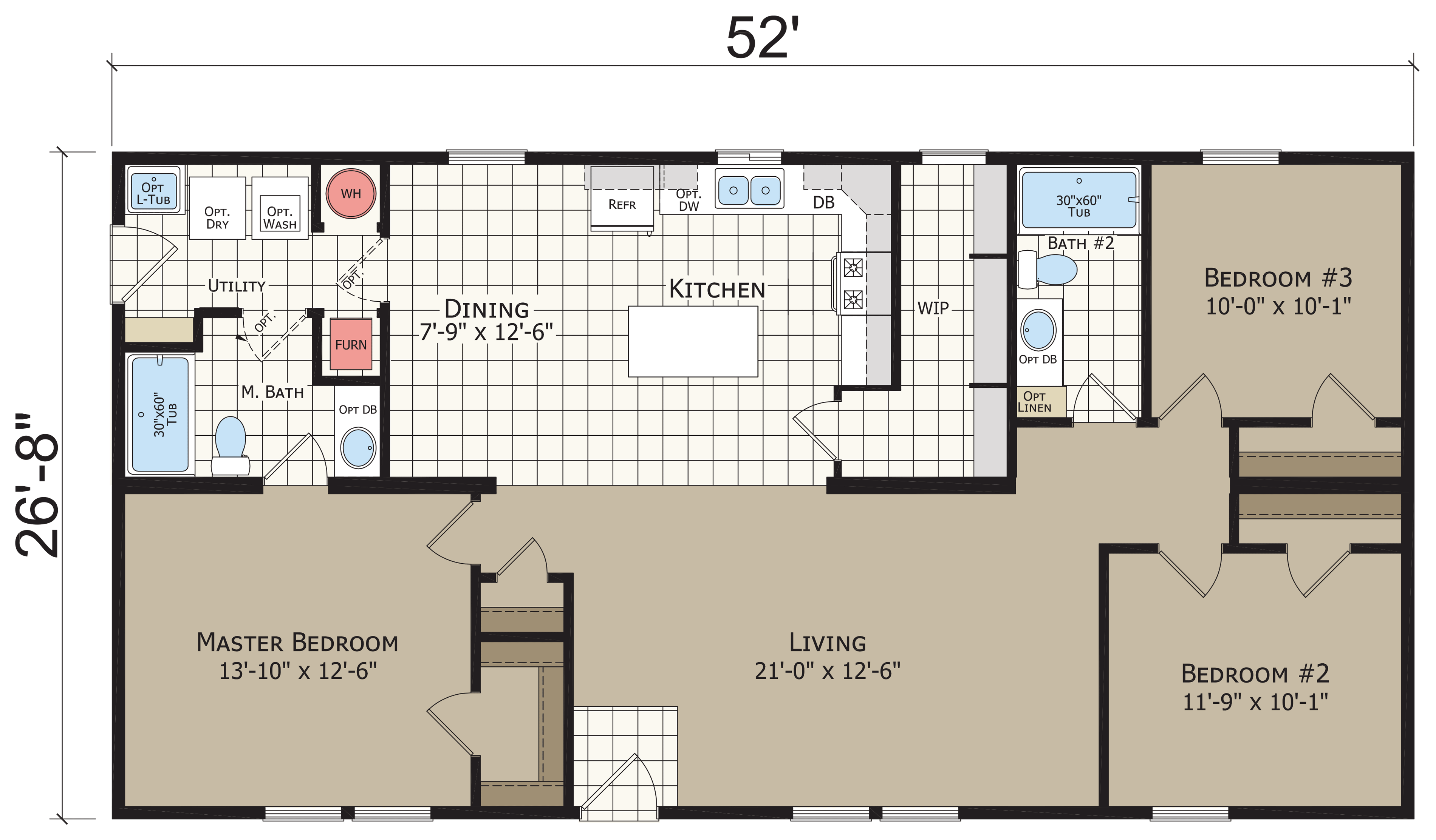 Hidden Creek HC4523P original floor plan
