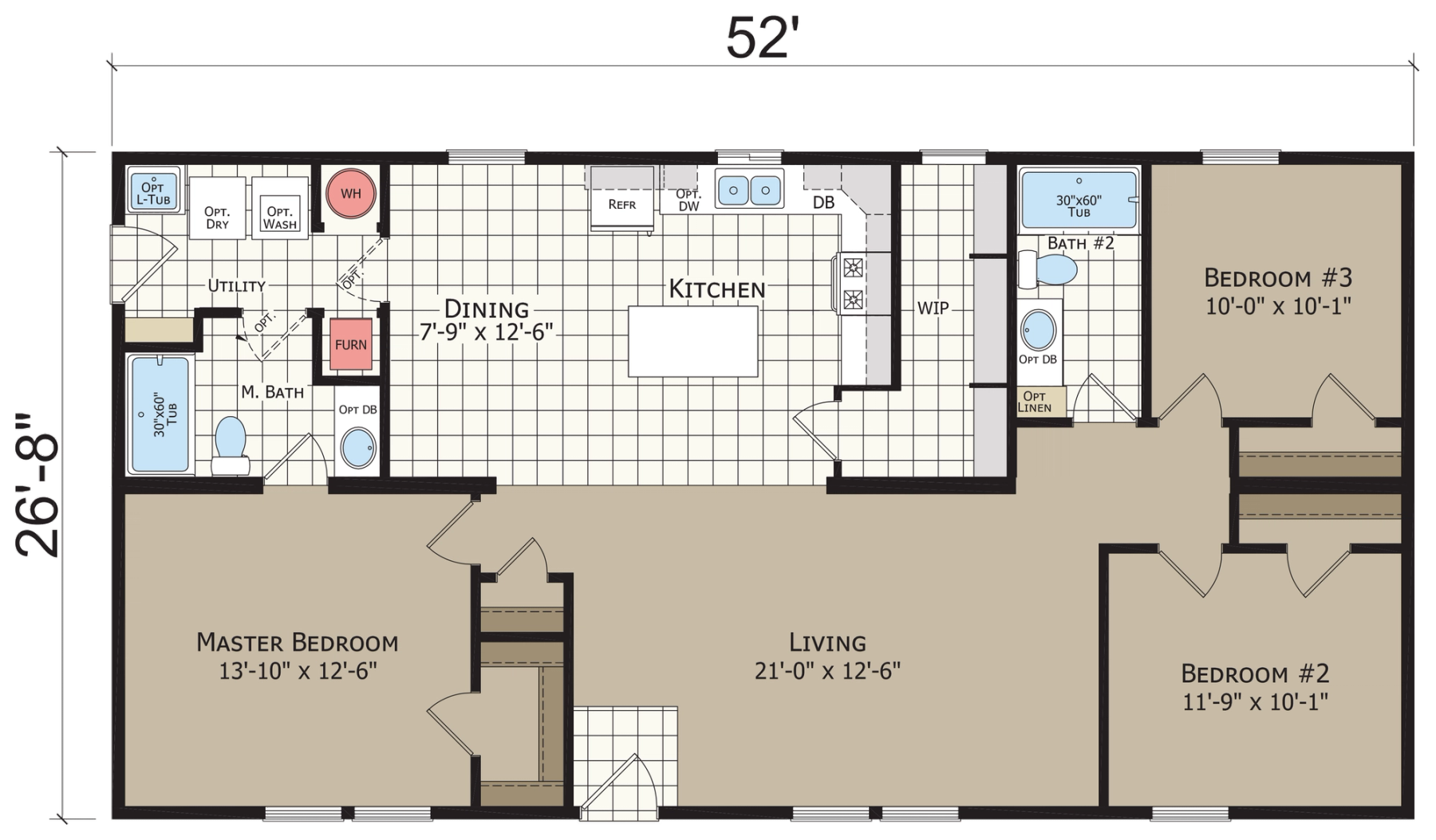 Hidden Creek HC4523P standard floor plan