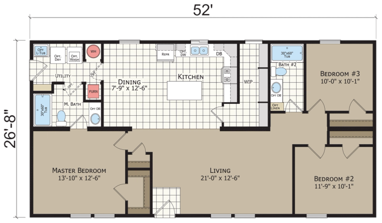 Hidden Creek HC4523P standard floor plan