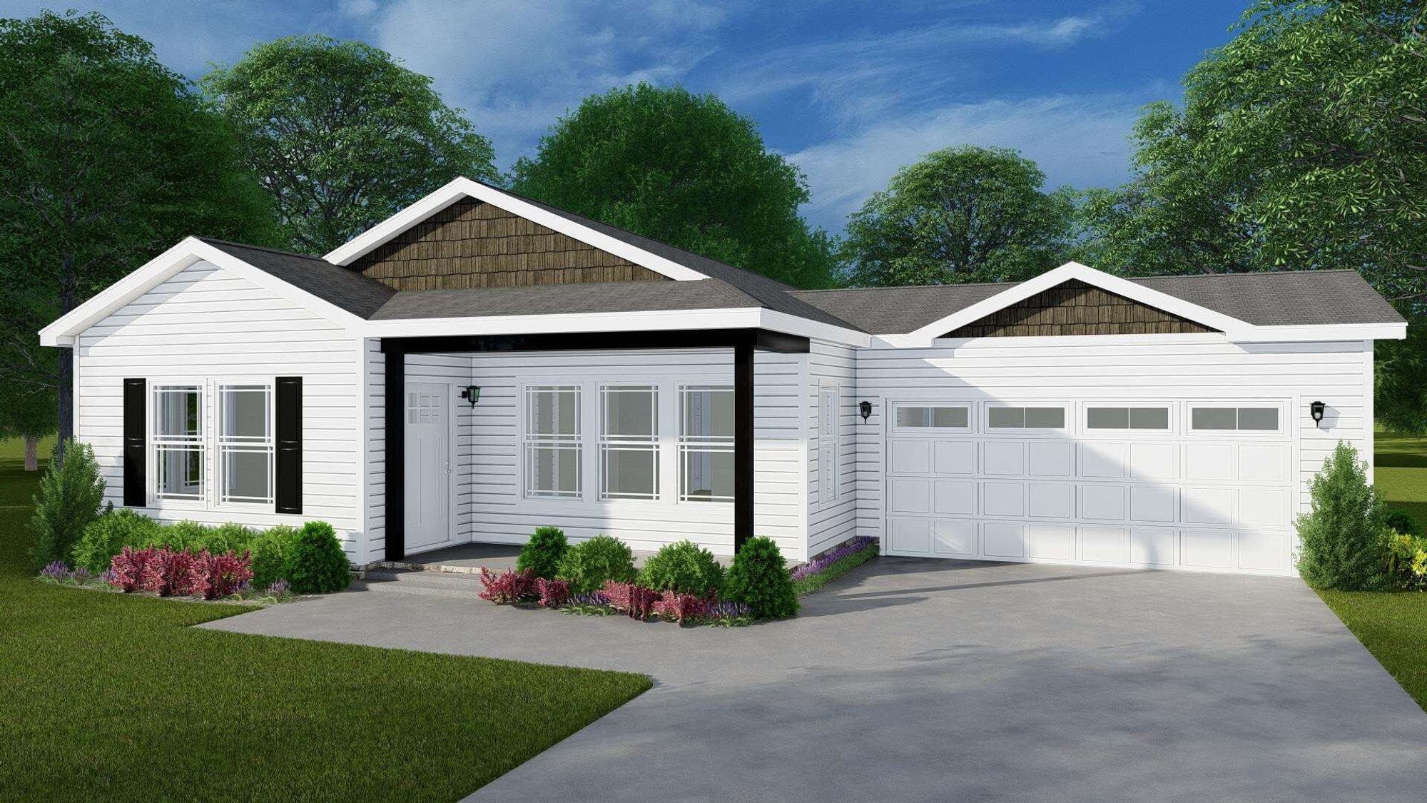 Long single-story house option