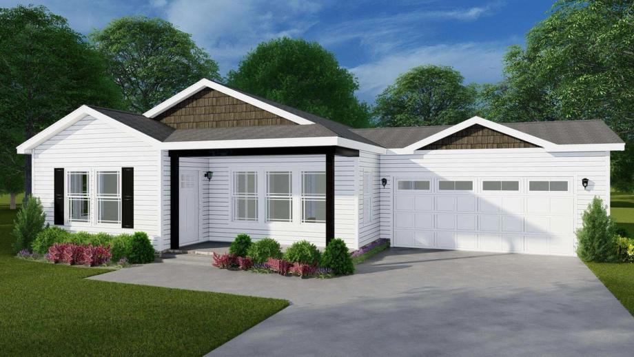 Long single-story house option