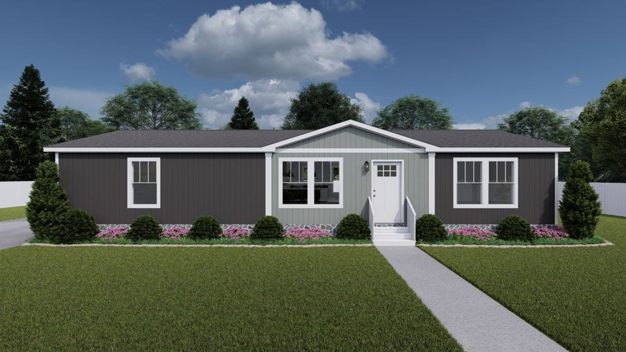 Long single-story house option