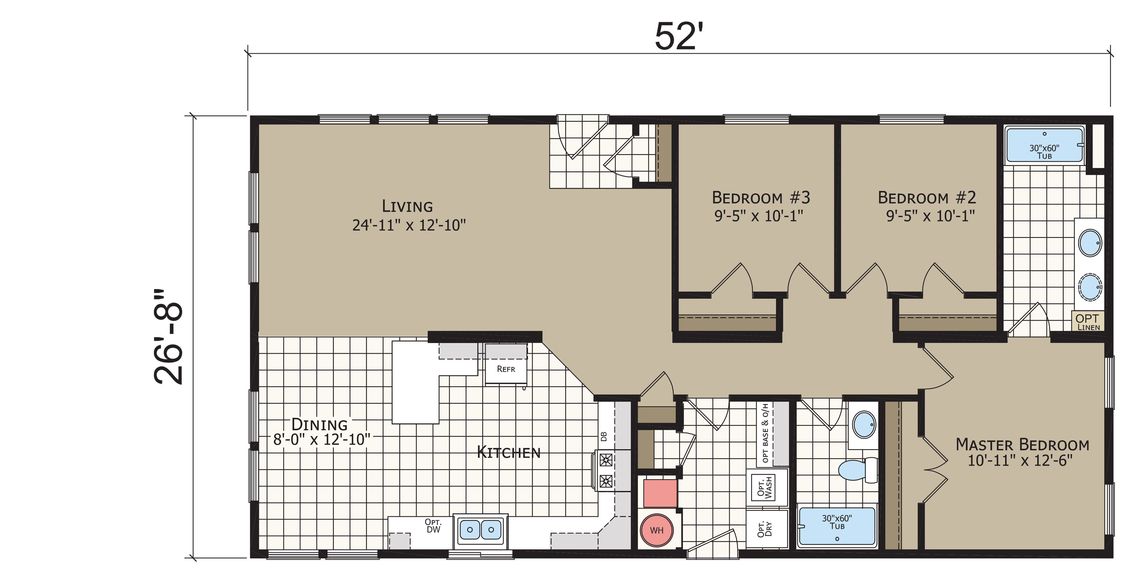 Crystal Bay Estates CB4523C original floor plan