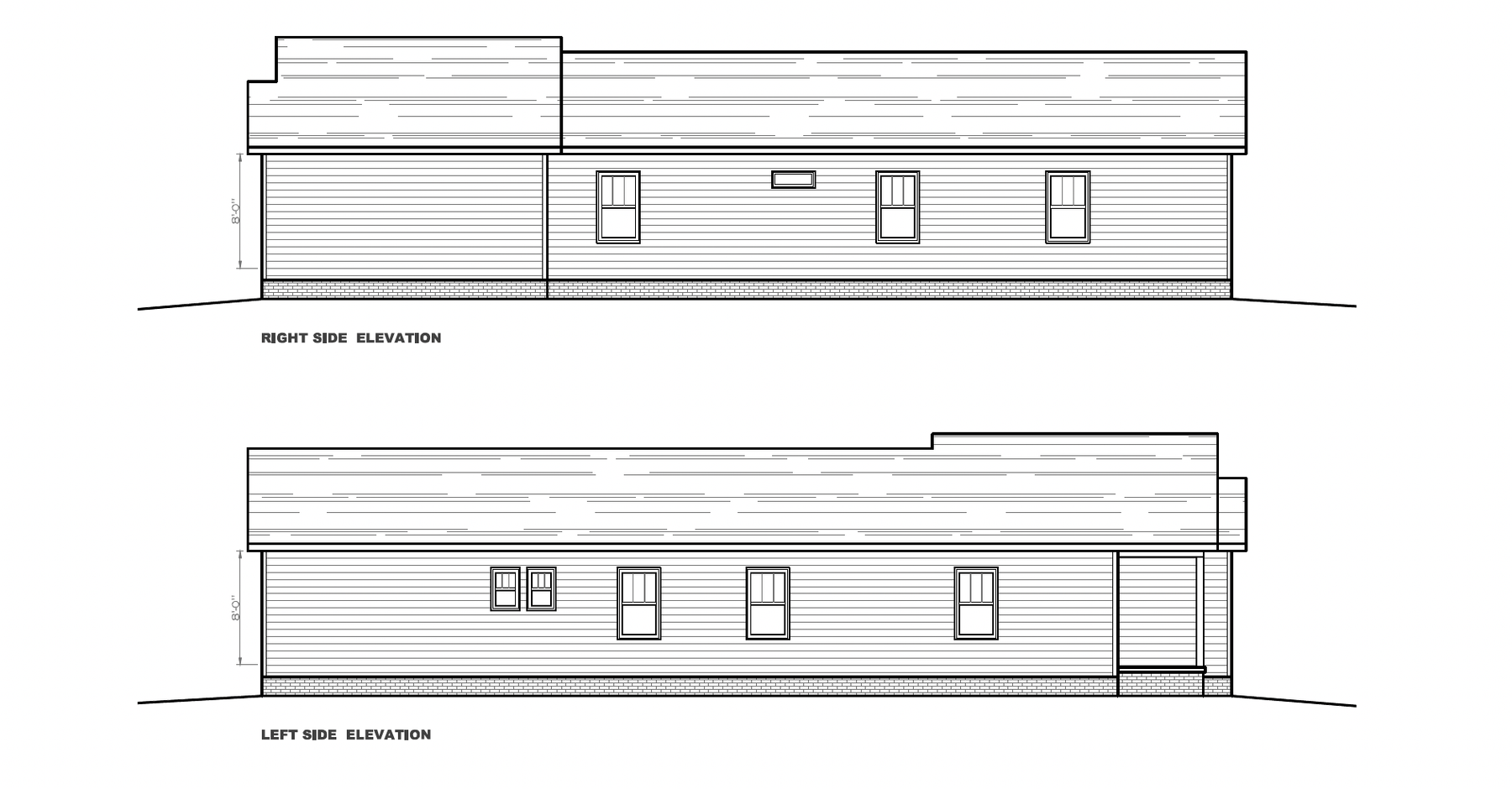 Right and Left side elevation preview