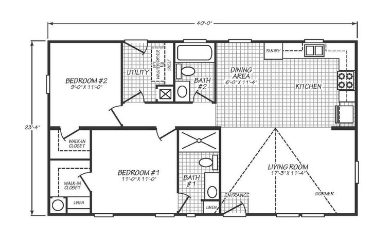 Solaris 24402A | 2 bedroom, 2 bathroom, 934 sqft home | Built by Cavco - Goodyear in Goodyear, AZ.