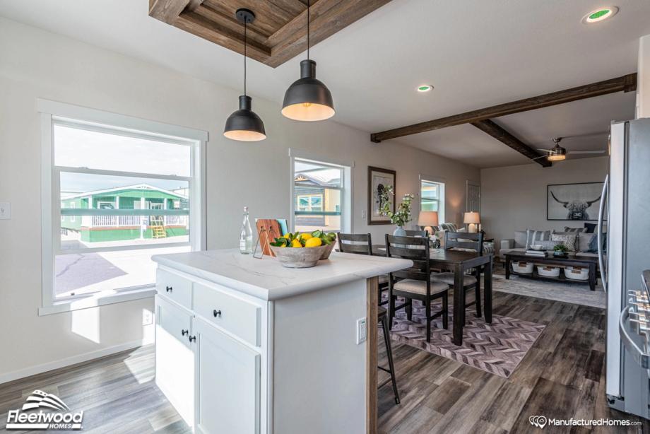 Large open-concept kitchen, dining room, and living room.