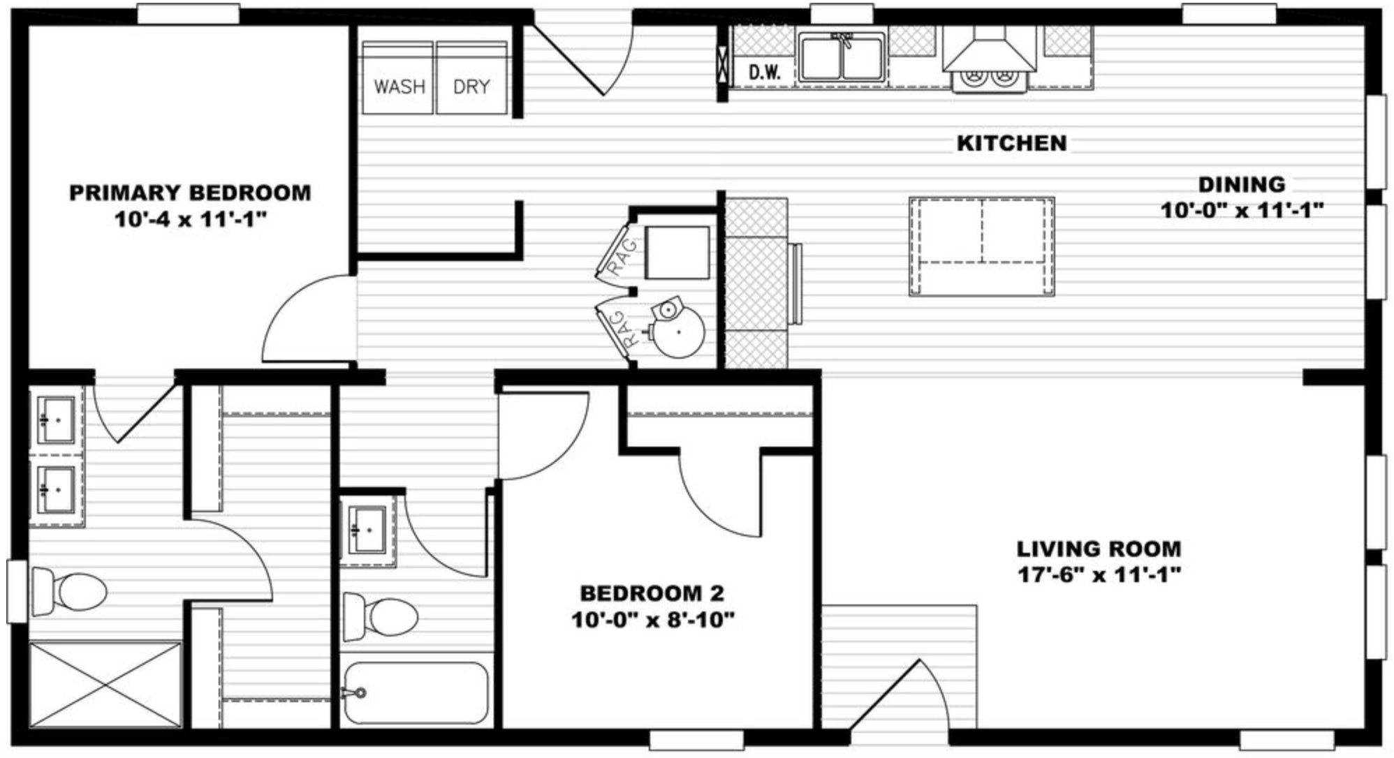 Rising Sun 24442AH original floor plan