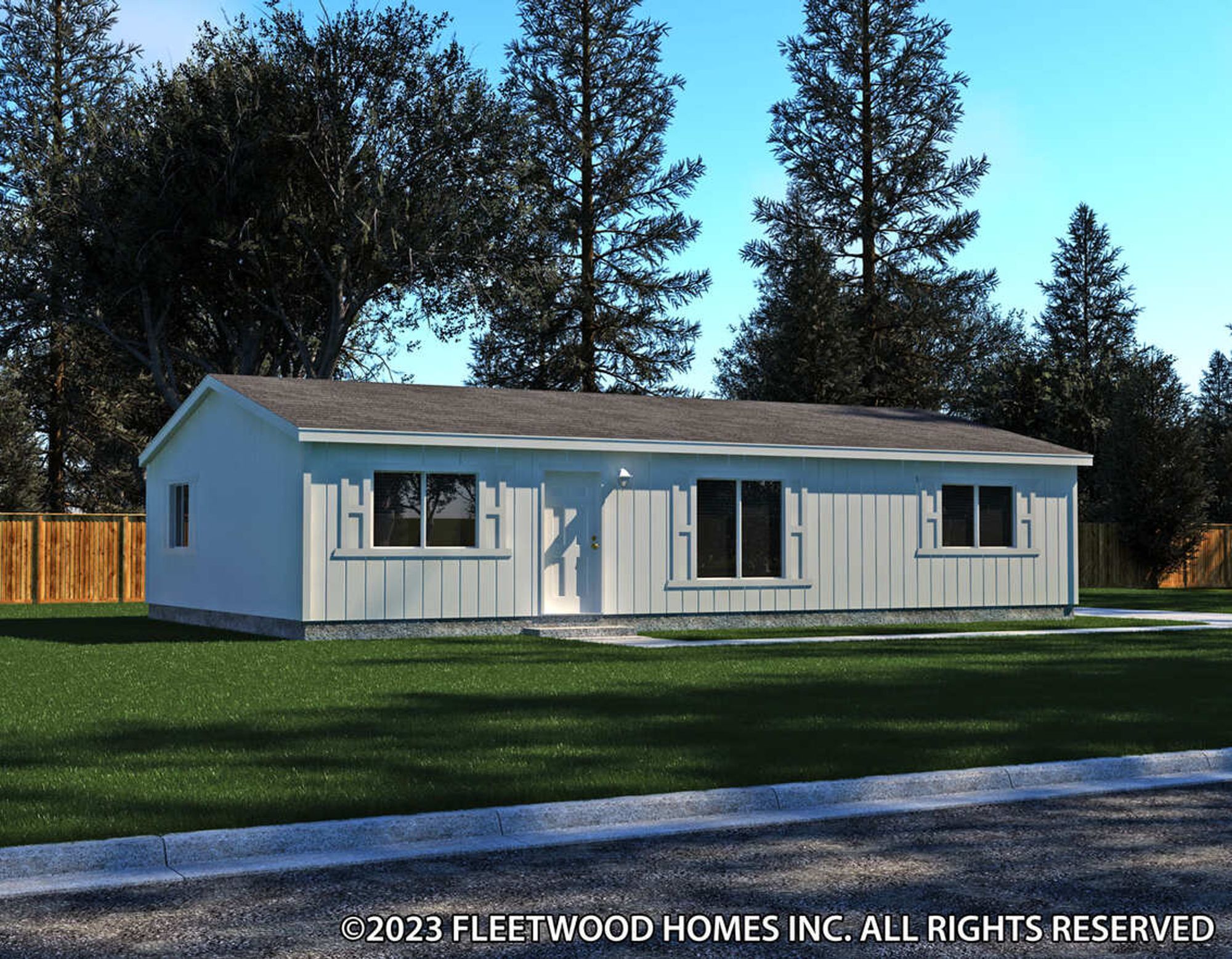 Long single-story house option