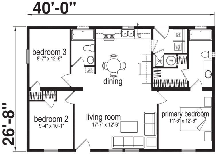 Noble N02 standard floor plan