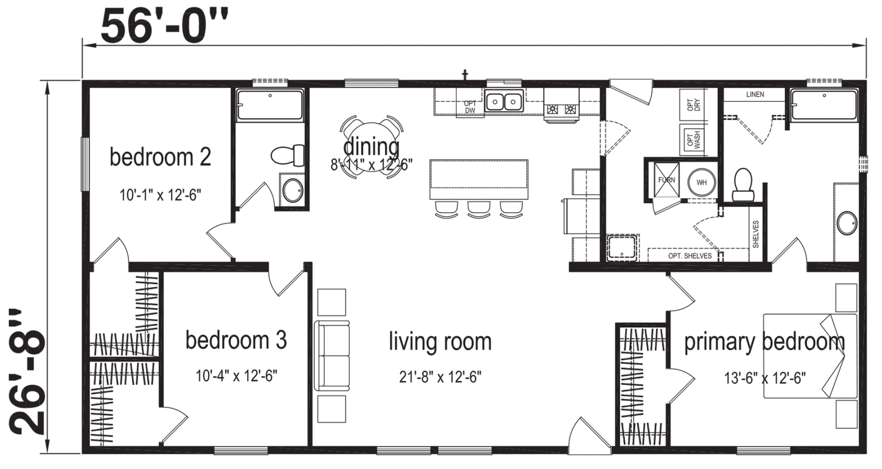 Noble N08 standard floor plan