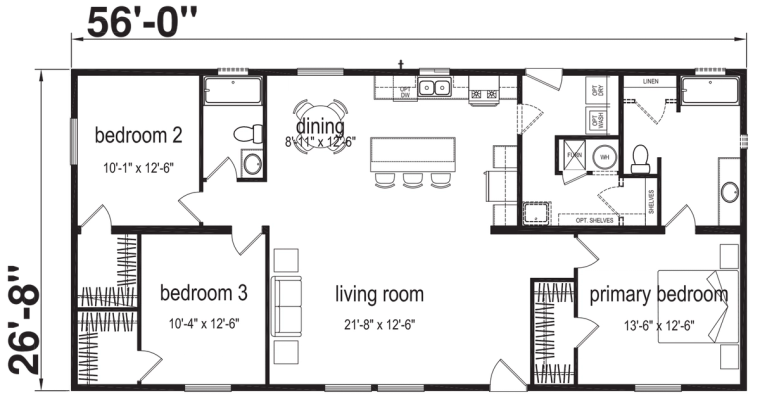 Noble N08 standard floor plan