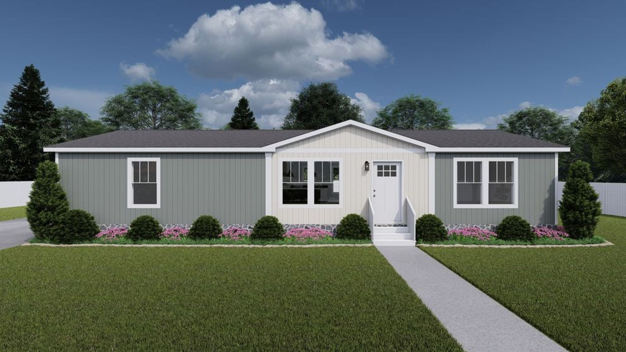 Long single-story house option