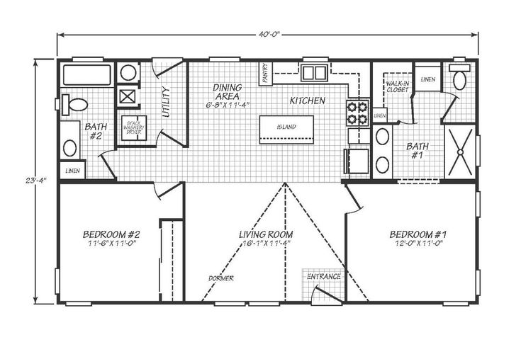 Solaris 24402B | 2 bedroom, 2 bathroom, 934 sqft home | Built by Cavco - Goodyear in Goodyear, AZ.