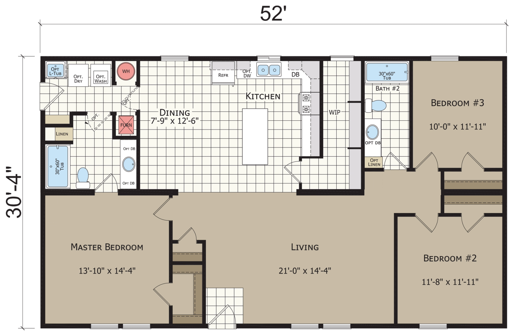 Hidden Creek HC6523P standard floor plan